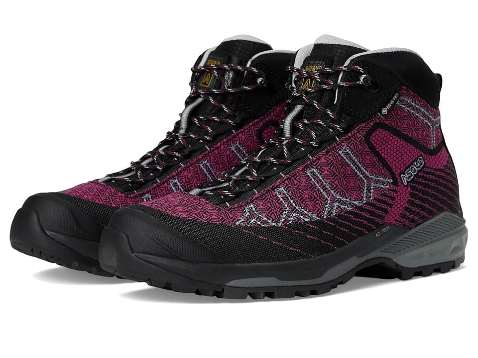 Asolo Falcon Evo Jaquard GV ML Women's Climbing Shoes Black/Magenta : 9.5 B - Medium, Synthetic