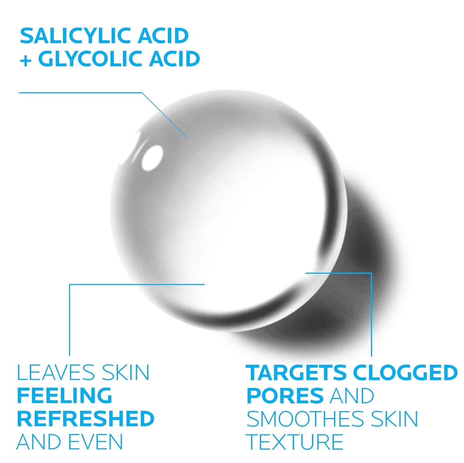 La Roche-Posay Effaclar Clarifying Solution Acne Toner with Salicylic Acid and Glycolic Acid, Pore Refining Oily Skin Toner, Gentle Exfoliant to Unclog Pores and Remove Dead Skin Cells - Image 4