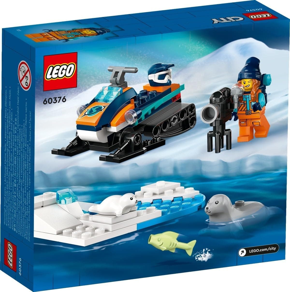 Lego City 60368 Arctic Research Ship & 60376 Arctic Snowmobile Set of 2 - Image 7