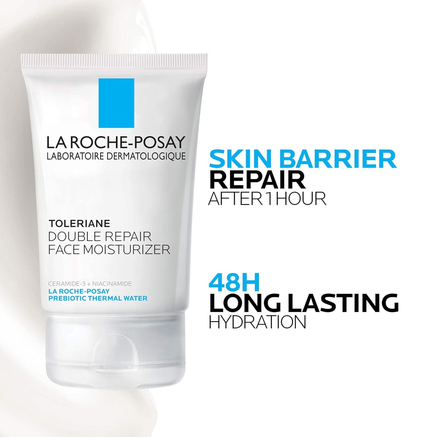 La Roche-Posay Toleriane Double Repair Face Moisturizer, Daily Moisturizer Face Cream with Ceramide & Niacinamide for All Skin Types, Immediate Comfort & Long Lasting Hydration, Fragrance Free 3.38 Fl Oz (Non SPF) - Image 5
