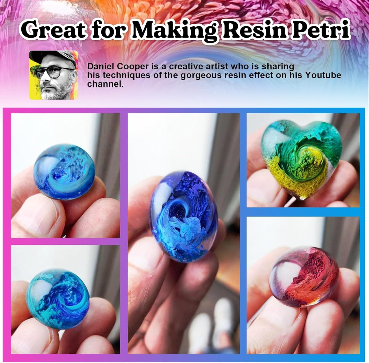 LET'S RESIN White Alcohol Ink for Epoxy Resin, Upgraded White Alcohol Ink 3.5oz/100ml, Alcohol-Based Resin Ink, White Resin Pigment for Resin Petri, Tumblers, Painting, Resin Art - Image 4