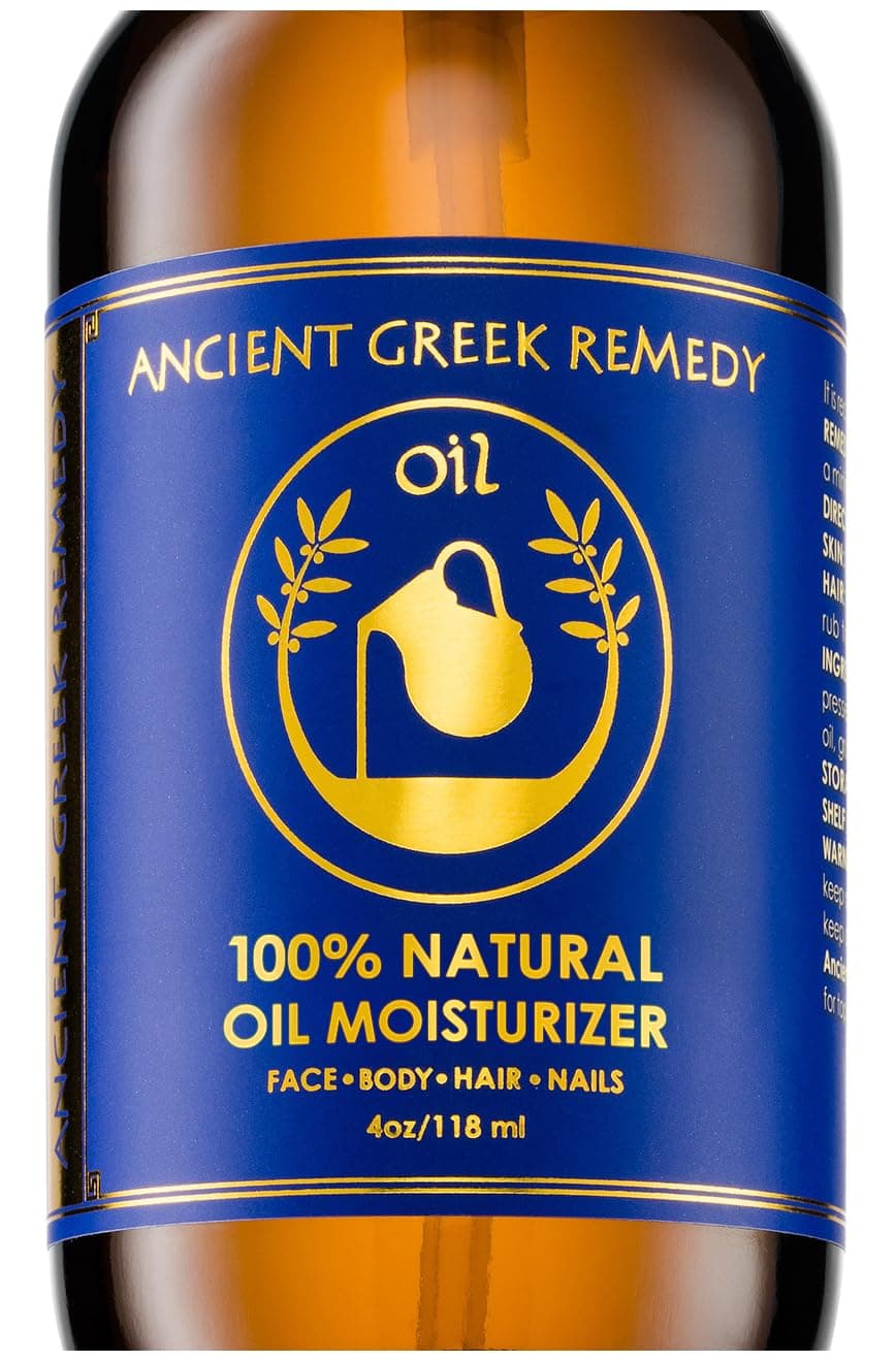 Ancient Greek Remedy After Shower Body Oil for Women - Organic Face Oil & Body Moisturizer for Dry Skin with Sweet Almond, Jojoba, Olive, Lavender and Vitamin E Oil - Natural Clean Skincare, 4 oz - Image 2