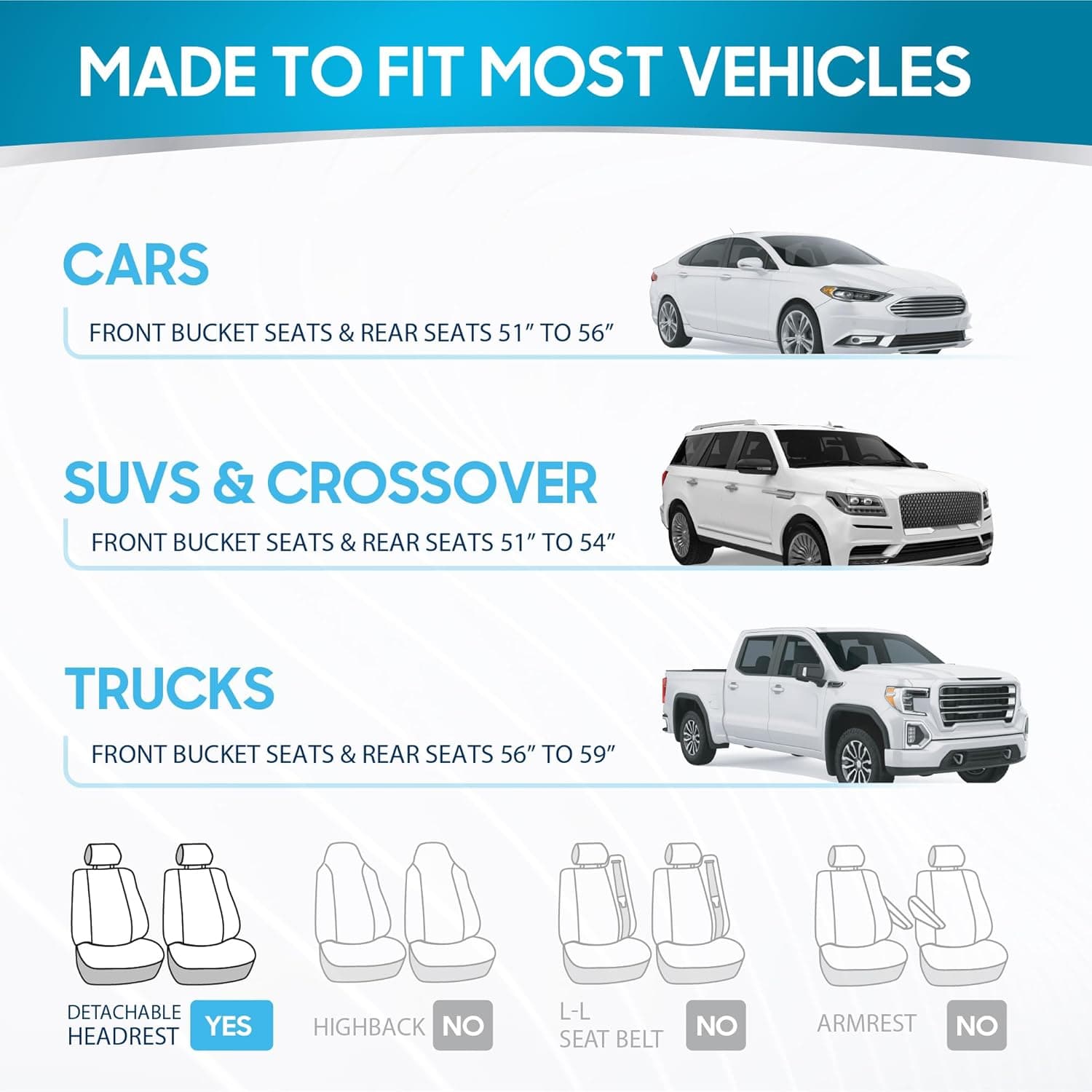 BDK PolyPro Car Seat Covers Full Set in Charcoal on Black – Front and Rear Split Bench for Cars, Easy to Install Cover Set, Accessories Auto Trucks Van SUV Charcoal Gray - Image 9