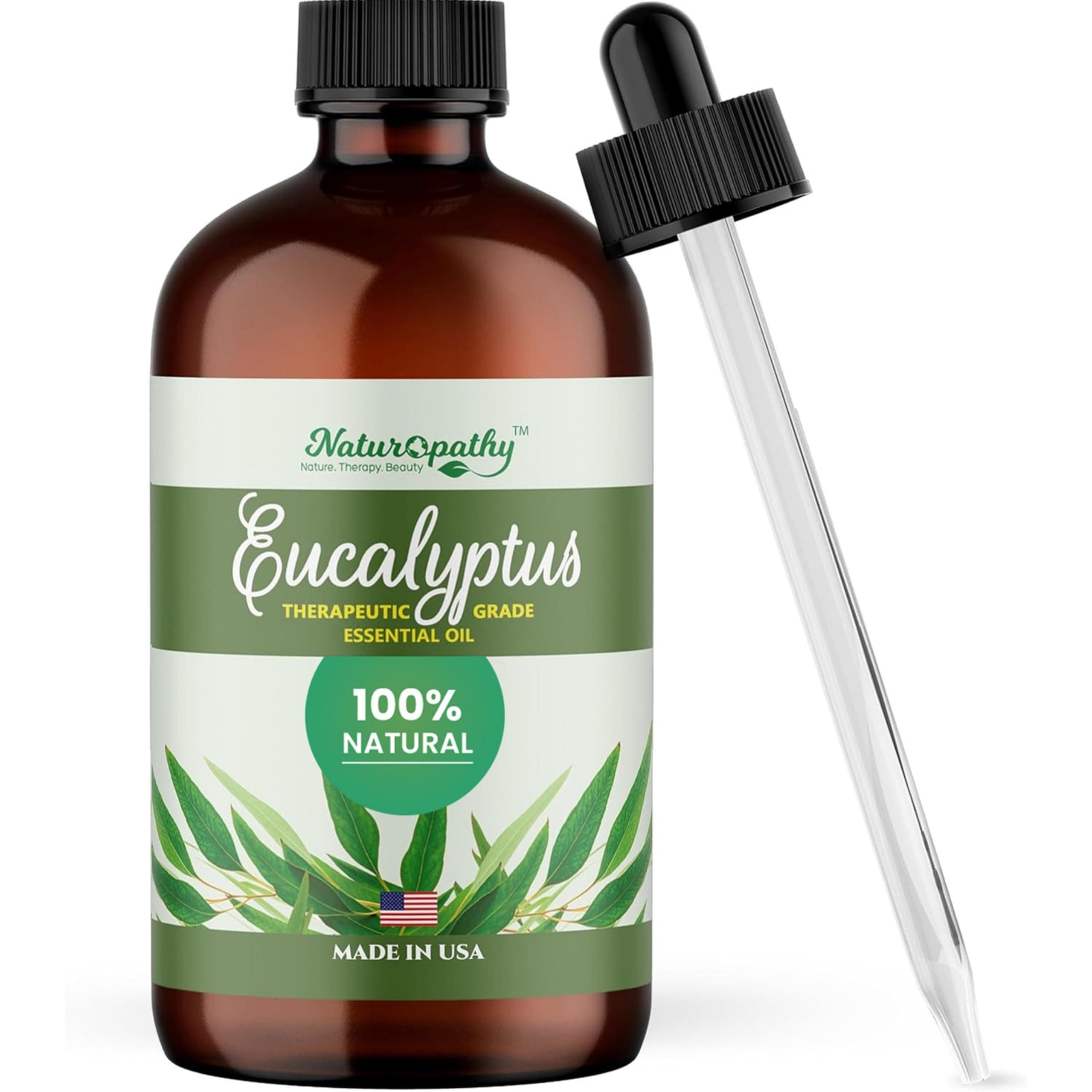Aceite Esencial de Eucalipto, Grado Terapéutico, Calidad Premium Perfecto para Aromaterapia (4 fl oz) Eucalipto 4 Fl Oz (Paquete de 1)