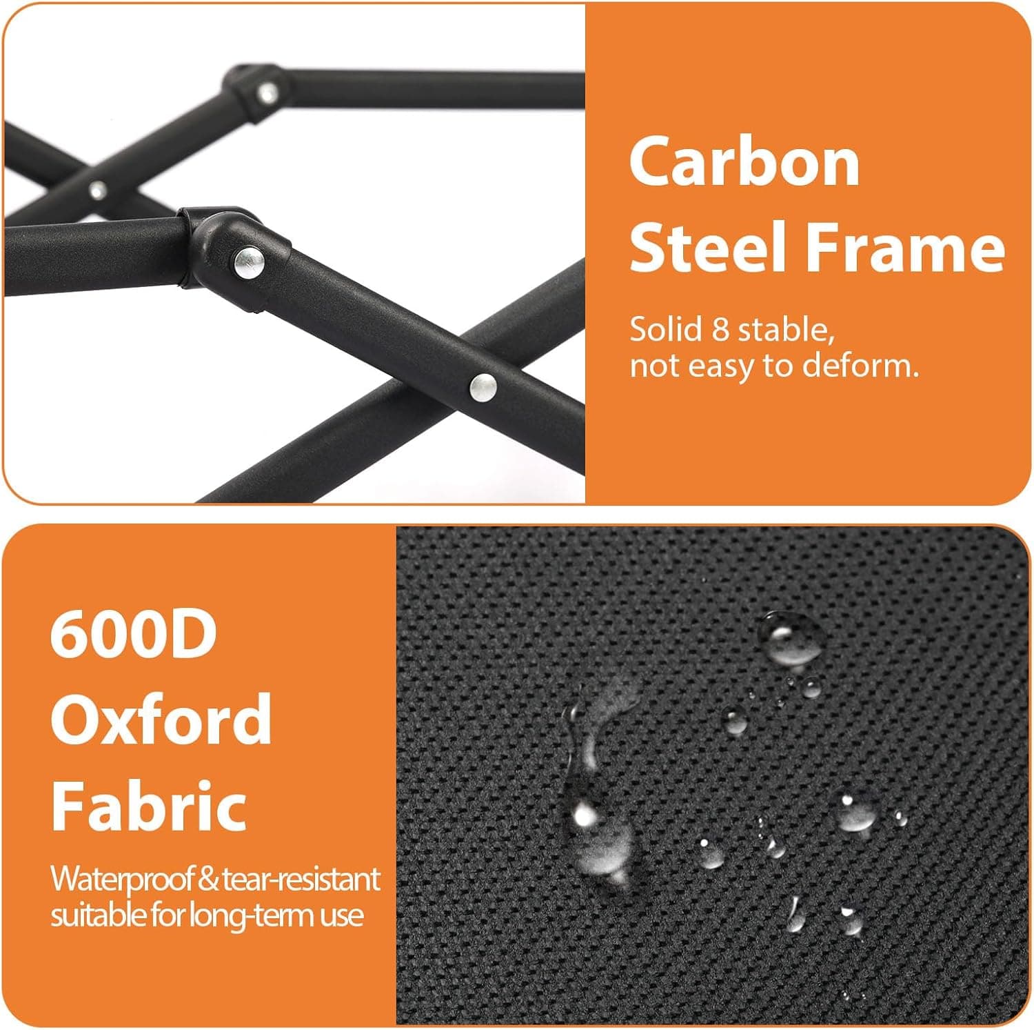 Collapsible Wagon Cart Foldable 220lbs Capacity,Lightweight Portable Beach Wagon, Shopping Carts with Wheels for Grocery,5" Removable Wheels & Adjustable Camping, Shopping, Beach, Fishing, Garden Cart - Image 8