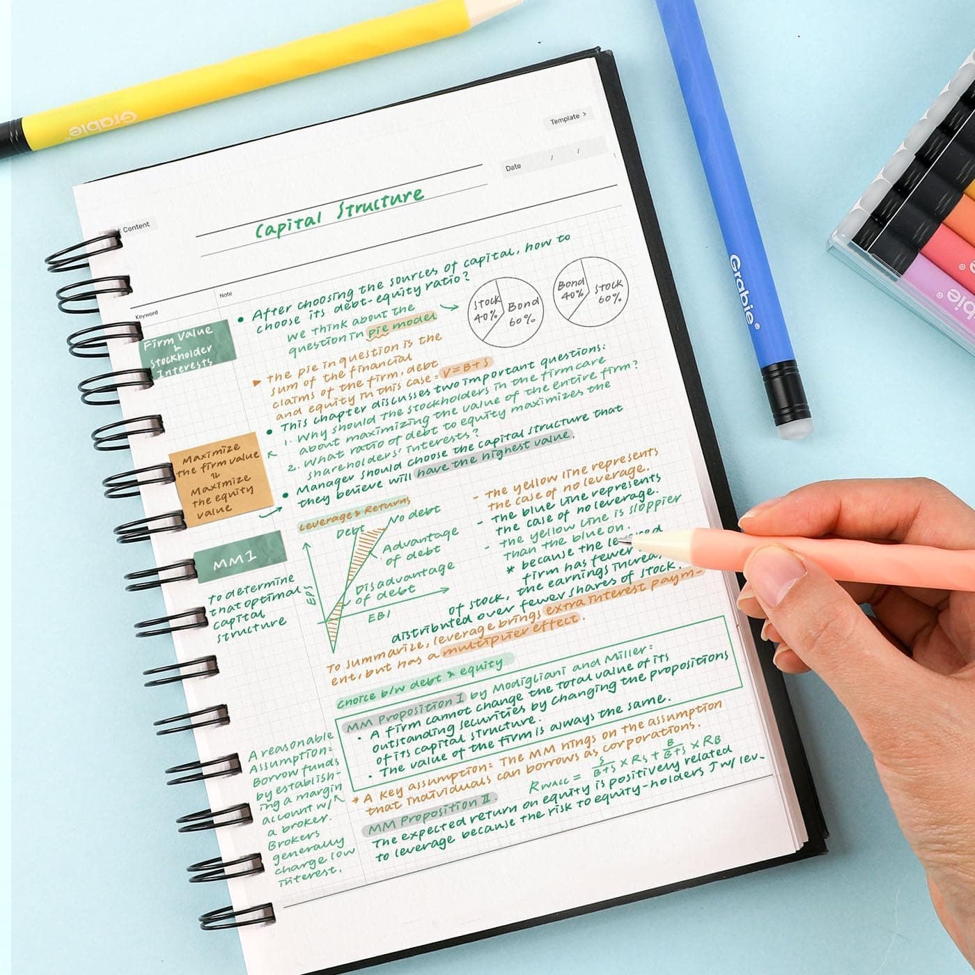 Grabie Erasable Gel Pens, 9 Colors Erasable Pens, Make Mistakes Disappear Colored Pens, Assorted Color Inks for Drawing Writing Planner,Gel Pens for Coloring 9 Colors Pens: Classic - Image 8