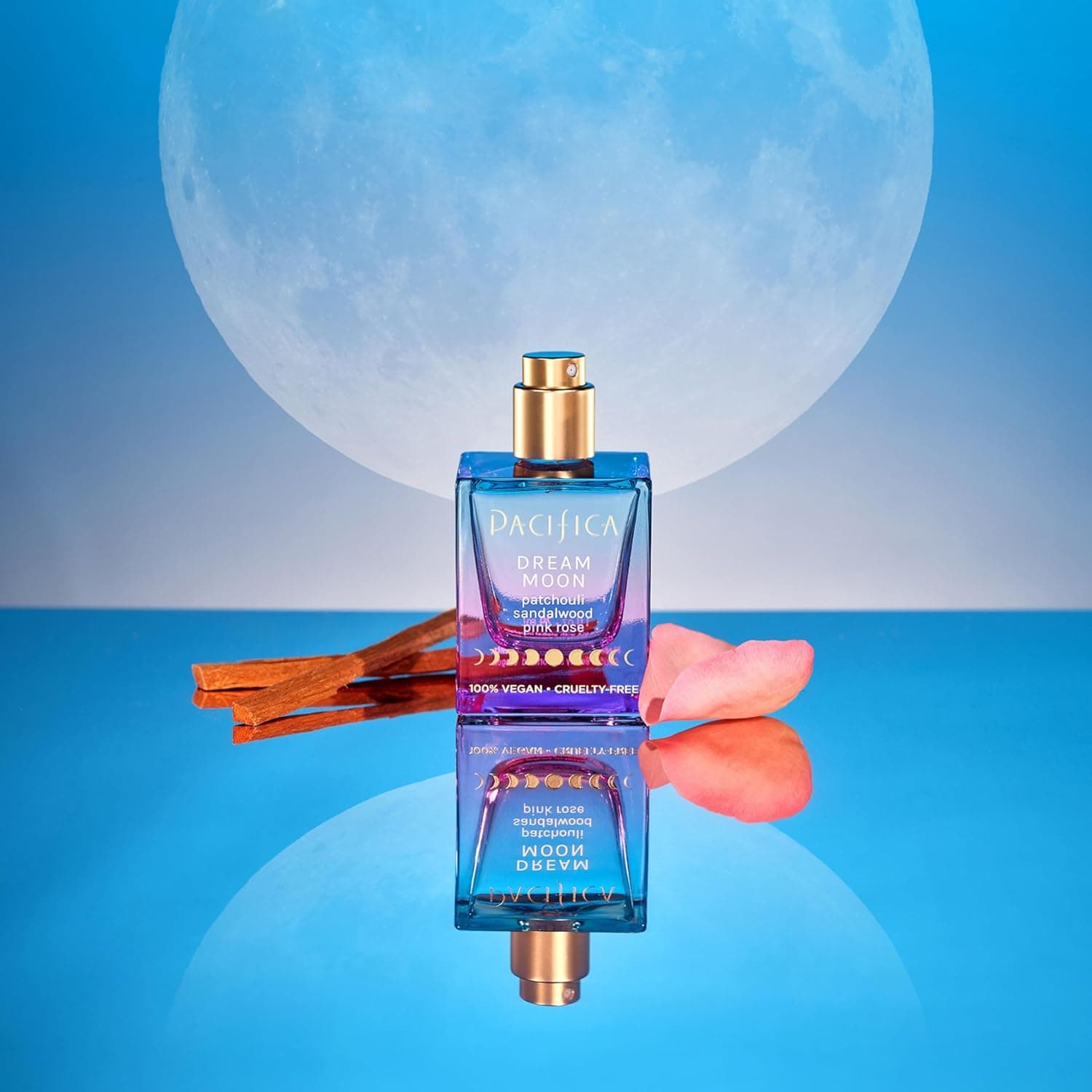 Pacifica Dream Moon Womens Spray Perfume 1 fl oz – Long-Lasting Floral Woody Fragrance for Her - Rose, Patchouli, Sandalwood – 100% Vegan, Cruelty-Free, Phthalate-Free Fragrance Dream Moon: Pink Rose, Sandalwood, Patchouli 1 Fl Oz (Pack of 1) - Image 15