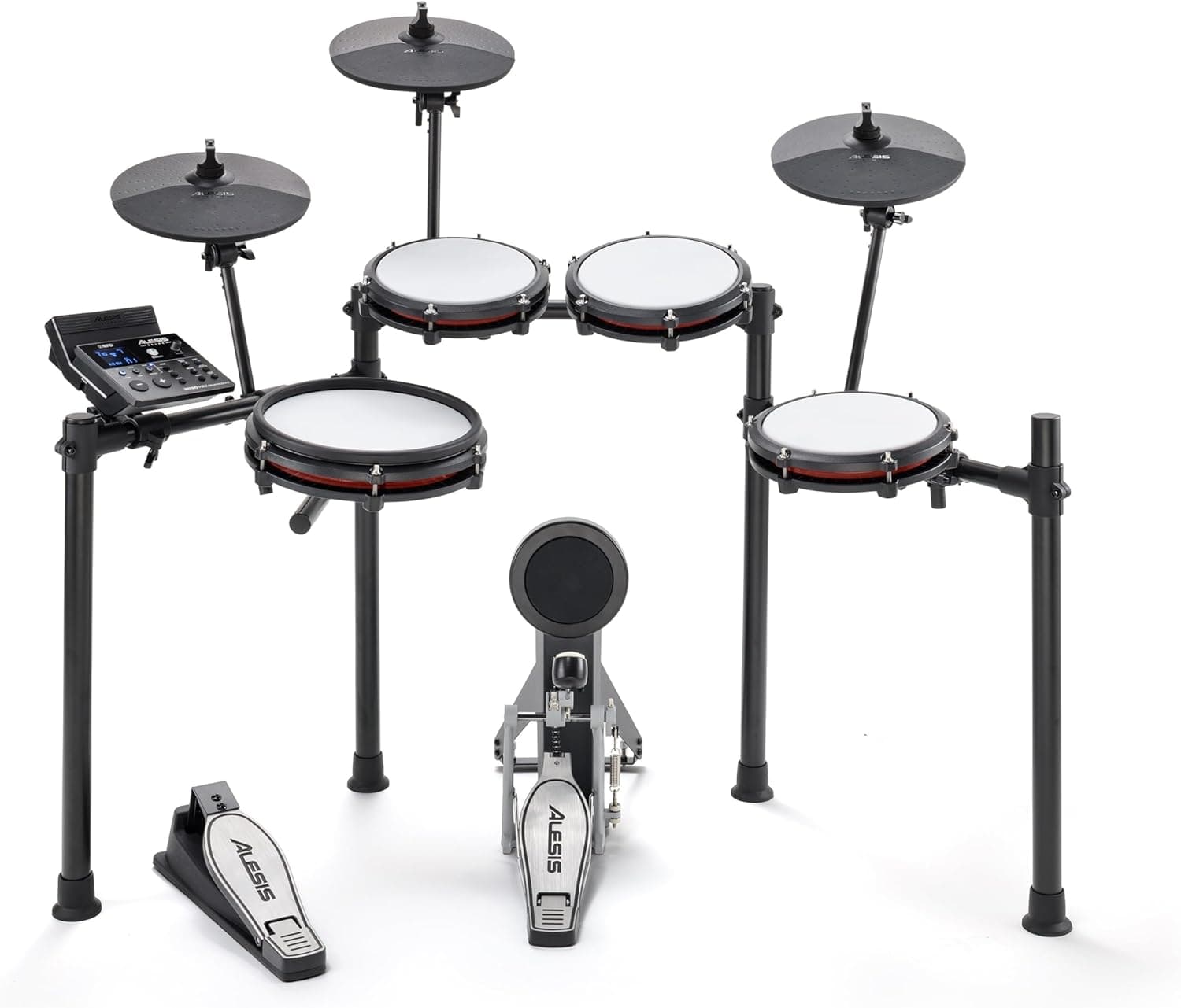 Alesis Nitro Max Kit Electric Drum Set with Quiet Mesh Pads, 10" Dual Zone Snare, Bluetooth, 440+ Authentic Sounds, Drumeo, USB MIDI, Kick Pedal Drum Set only - Image 18