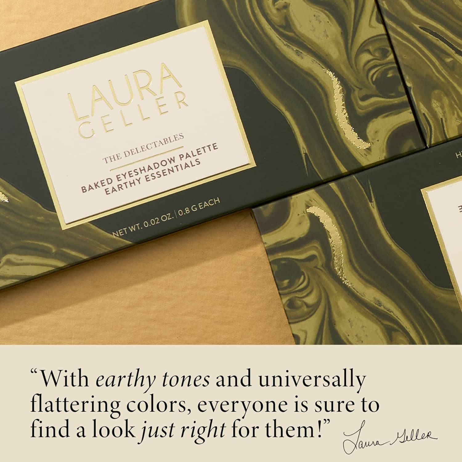 LAURA GELLER NEW YORK The Delectables Earthy Essentials Baked Eyeshadow Palette | 14 Pigmented Eyeshadows Blendable Natural Look 01 Earthy Essentials - Image 10