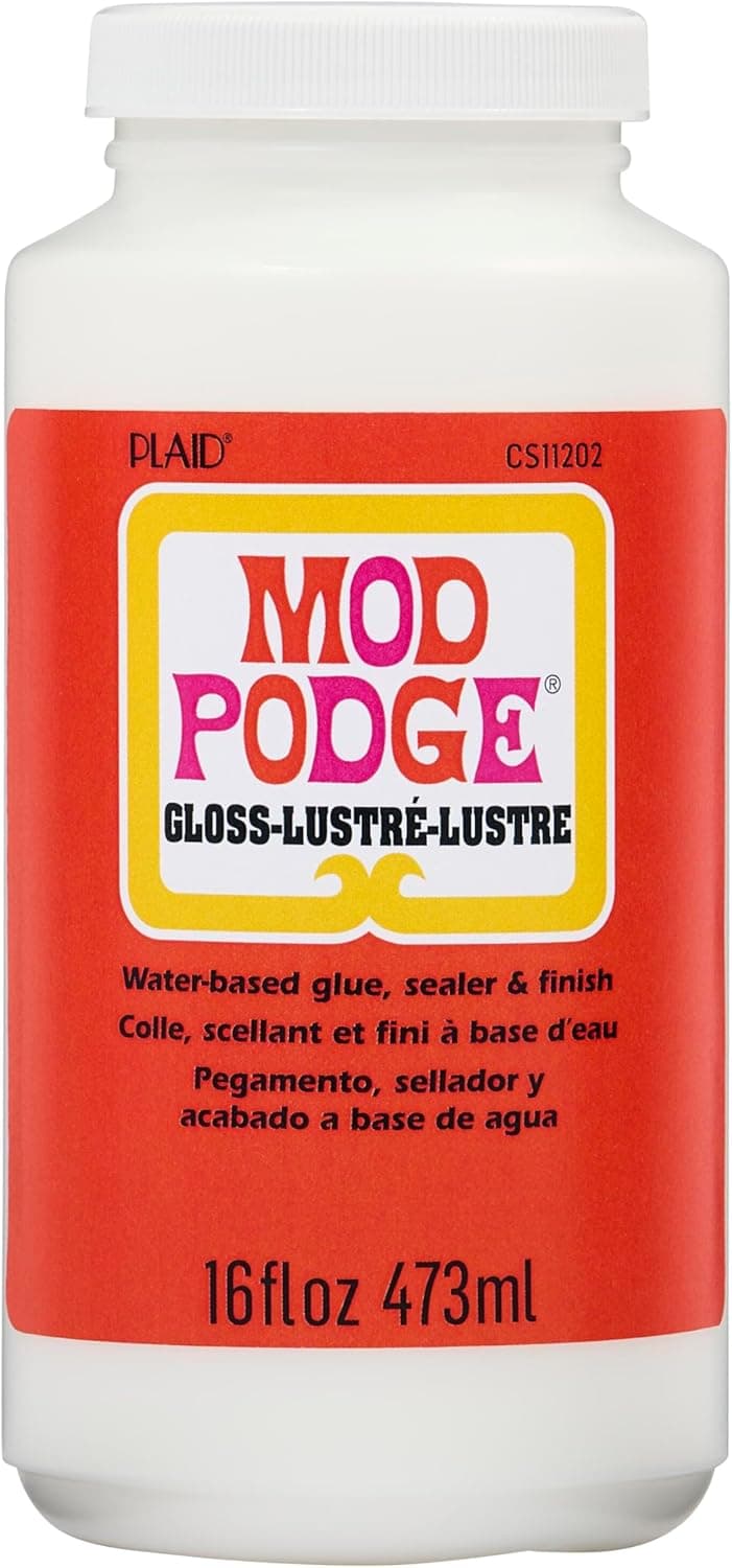Mod Podge Gloss Sealer, Glue & Finish: All-in-One Craft Solution- Quick Dry, Easy Clean, for Wood, Paper, Fabric & More. Non-Toxic - Craft with Confidence, Made in USA, 16 oz., Pack of 1 - Image 2