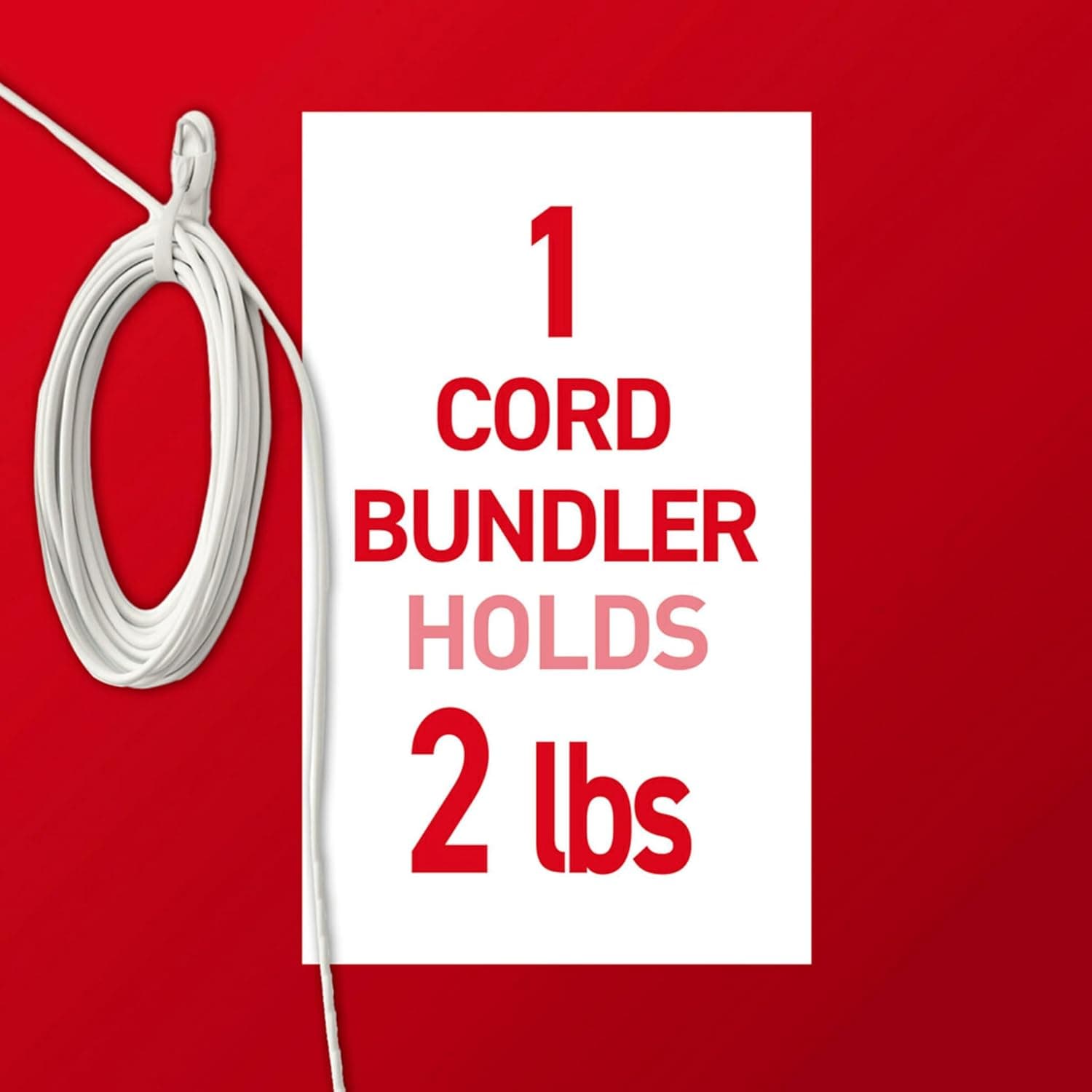 Command Cord Bundlers, Damage-Free Hanging Cord Organizer, No Tools Cord Bundler for Hanging Electrical Cables of Christmas Decorations, 6 Gray Cord Bundlers and 12 Command Strips - Image 4