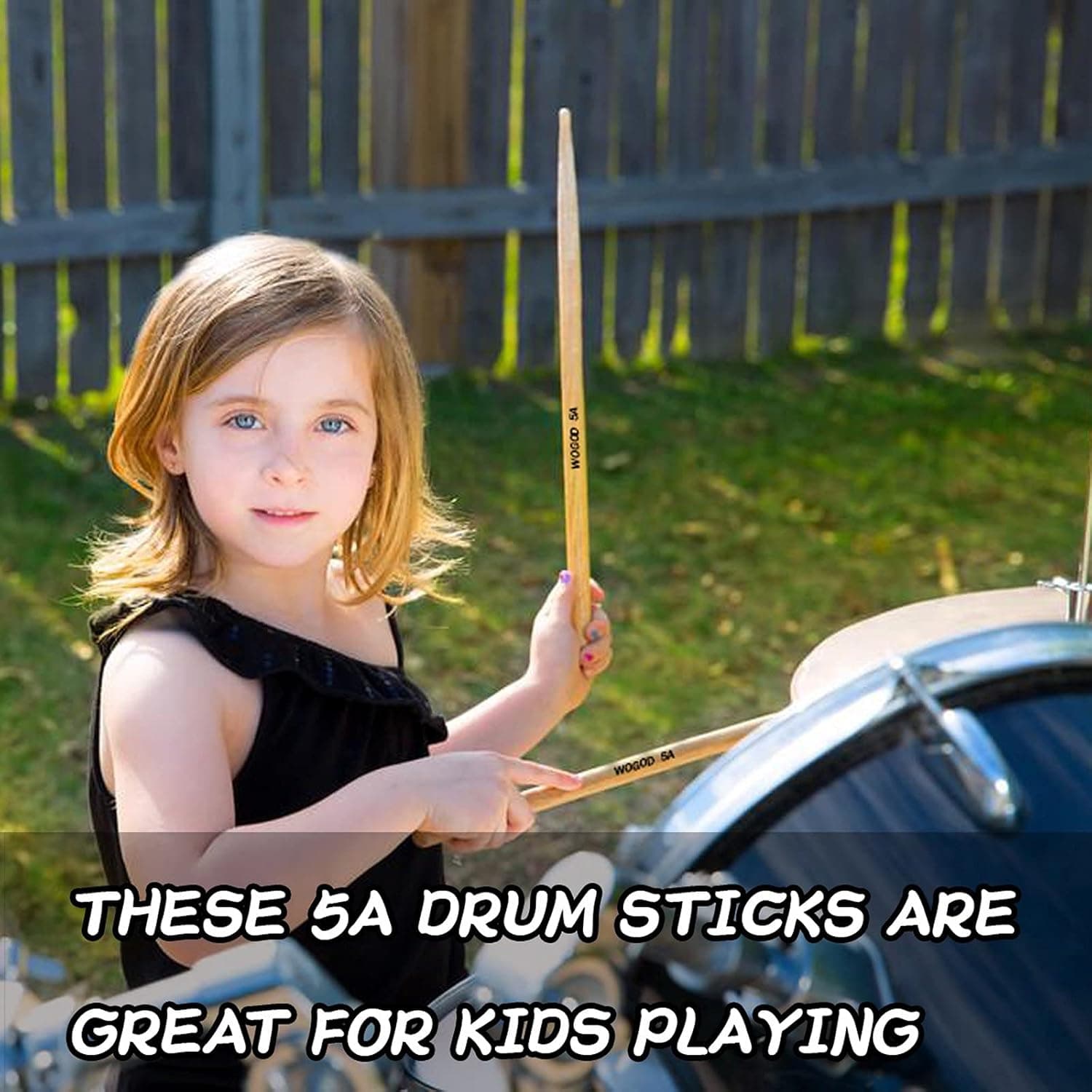 WOGOD 5A Drum Sticks Maple Drumsticks (Two pair) - Image 7
