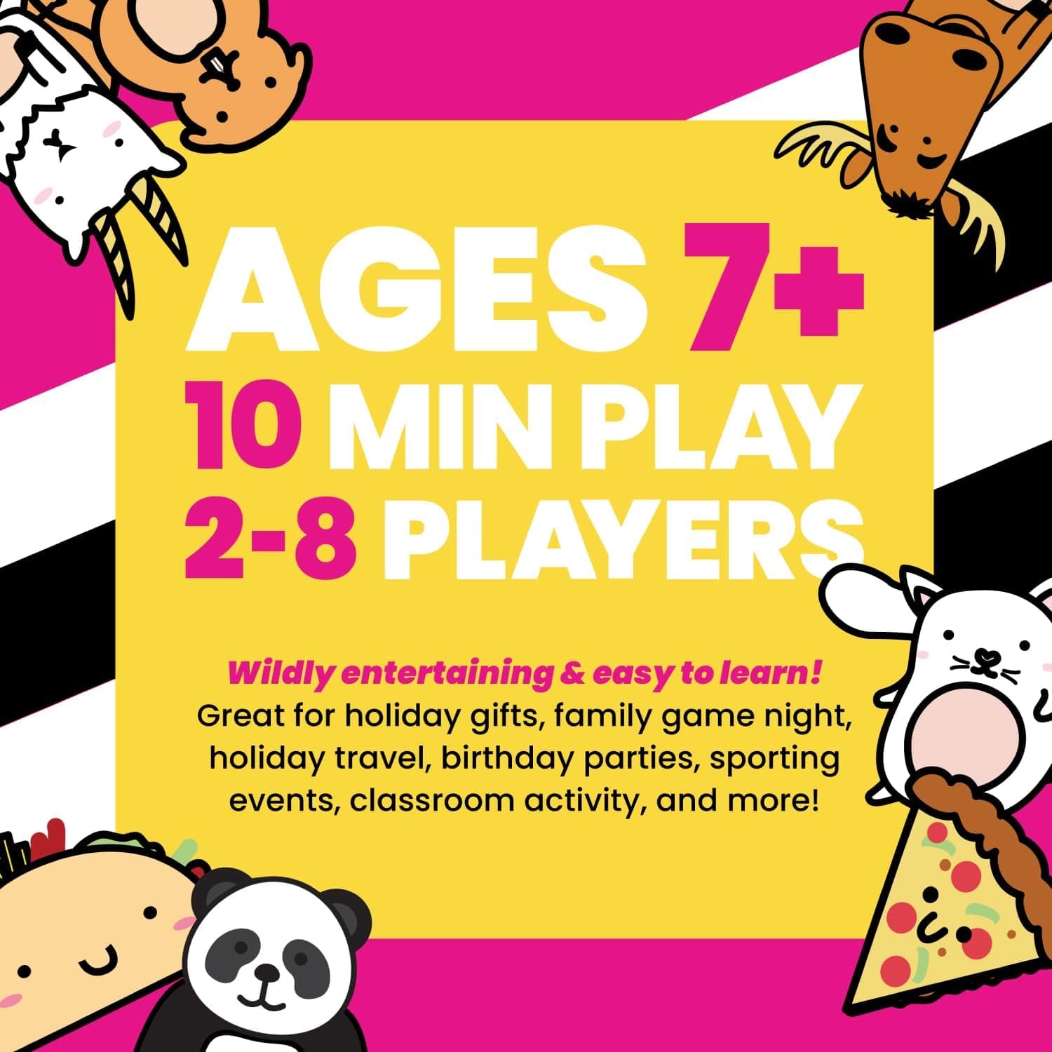 Taco Cat Goat Cheese Pizza Wildly Entertaining Card Game for Family and Group Game Night | Easy to Learn and Play with 10-15 Minute Rounds | Fun for Kids, Teens, Adults, and Families | 2-8 Players Original - Image 4