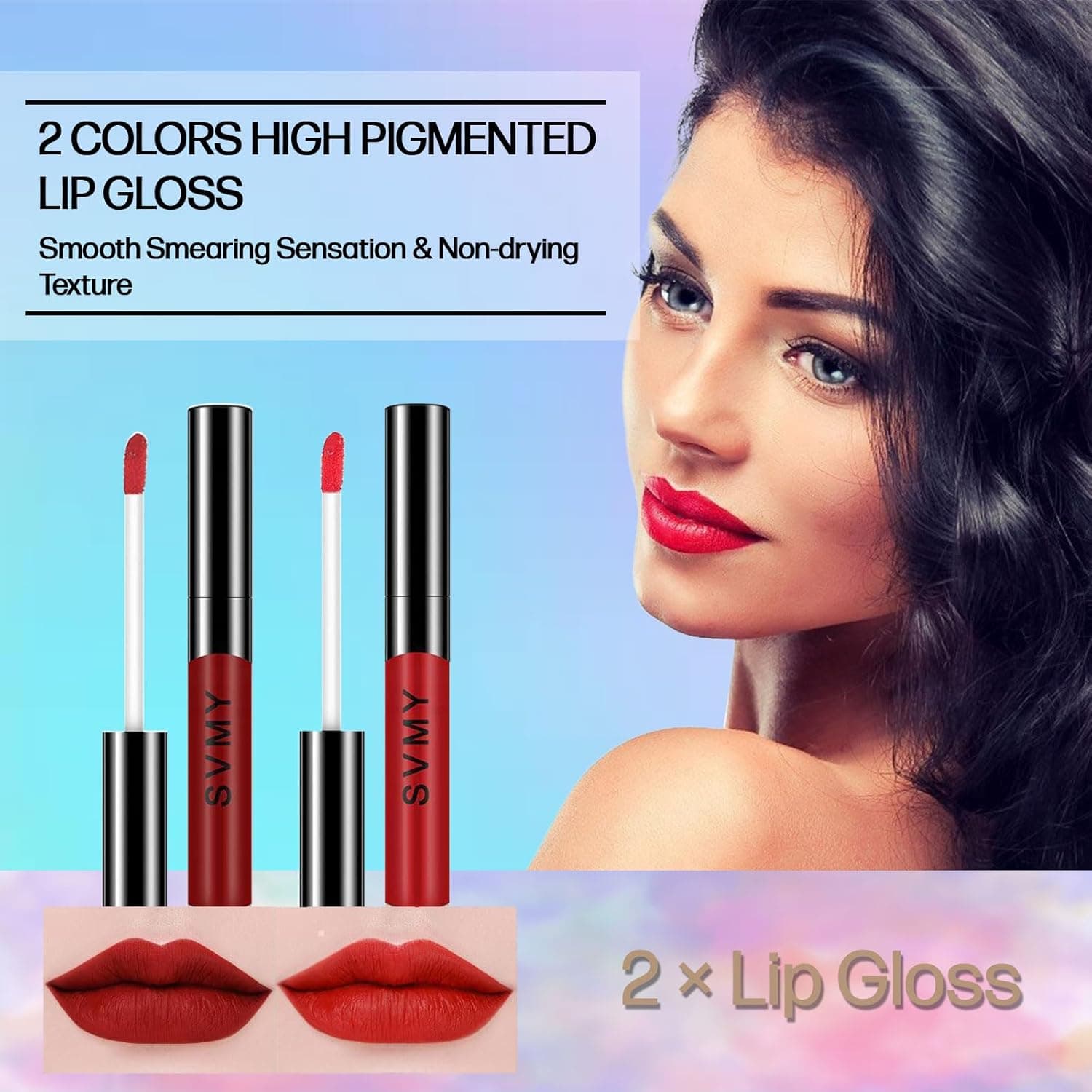 Makeup Set for Women, Makeup Full Kit for Beginners & Professionals, Travel Makeup Set for Teens & Adults, Makeup Gift Set for Girls, Eyeshadow Palette, Lip Gloss, Face & Eye Make up 40 Earth Colors Eyeshadow + 2×Lip Gloss + Blush + Mascara + Pink Cosmetic Bag - Image 7