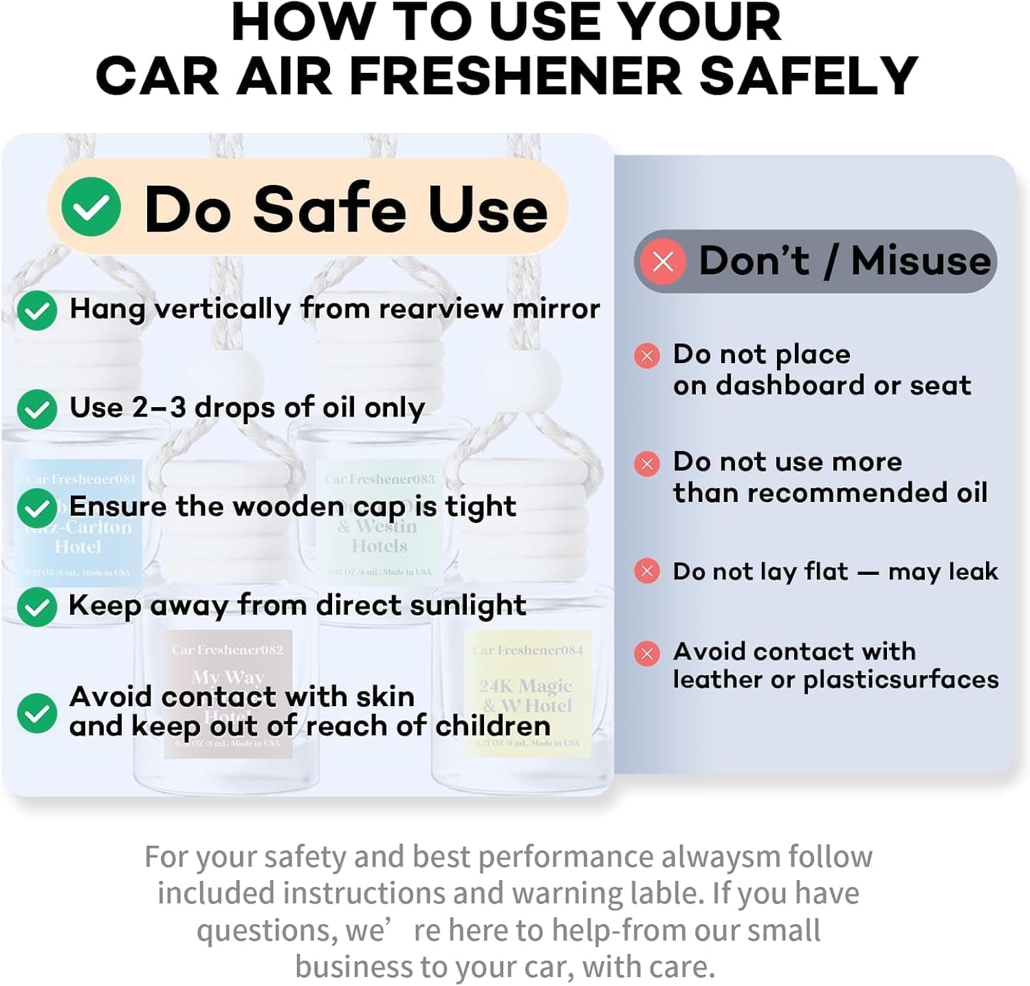 C Classy 汽车空气清新剂悬挂装 2 包，红木香气精油扩散器，适用于汽车，可爱空气清新剂，持久 - Image 7