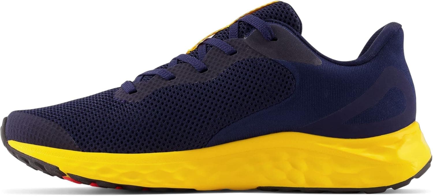 New Balance Kids Arishi Fresh Foam v4 Sneaker Team Navy/Electric Red/Egg Yolk 5.5 Big Kid - Image 5