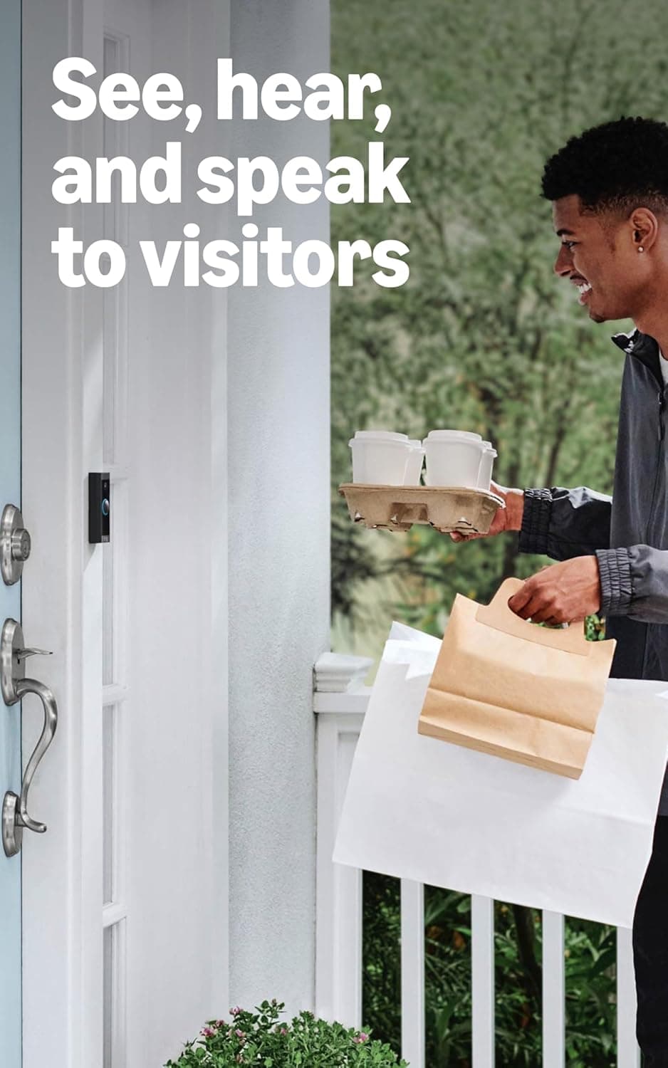 Ring Video Timbre Con Cable (modelo más reciente), seguridad para el hogar o negocio, Comunicación Bidireccional, detección de movimiento avanzada, cámara HD y alertas en tiempo real para monitorear tu puerta principal (se requiere cableado) 1 timbre Solo Timbre - Image 4