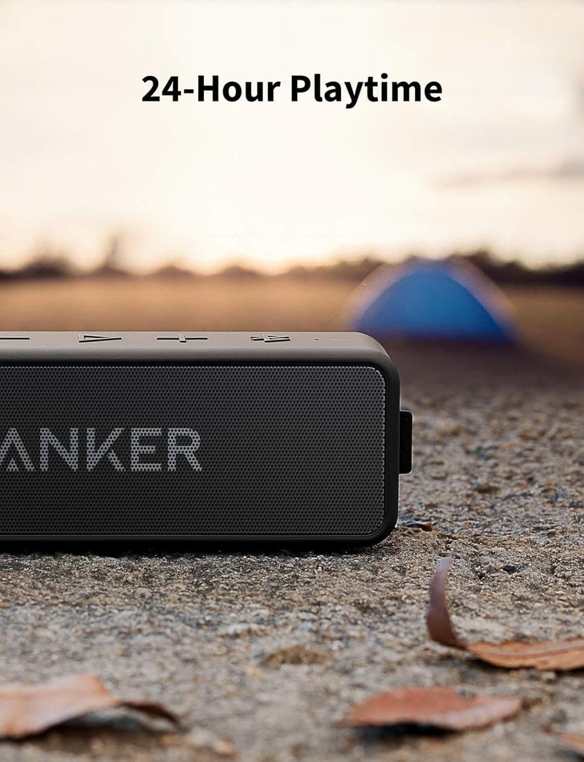Anker Soundcore 2 Portable Bluetooth Speaker with Stereo Sound, Bluetooth 5, Bassup, IPX7 Waterproof, 24-Hour Playtime, Wireless, Speaker for Home, Outdoors, Travel Black - Image 6