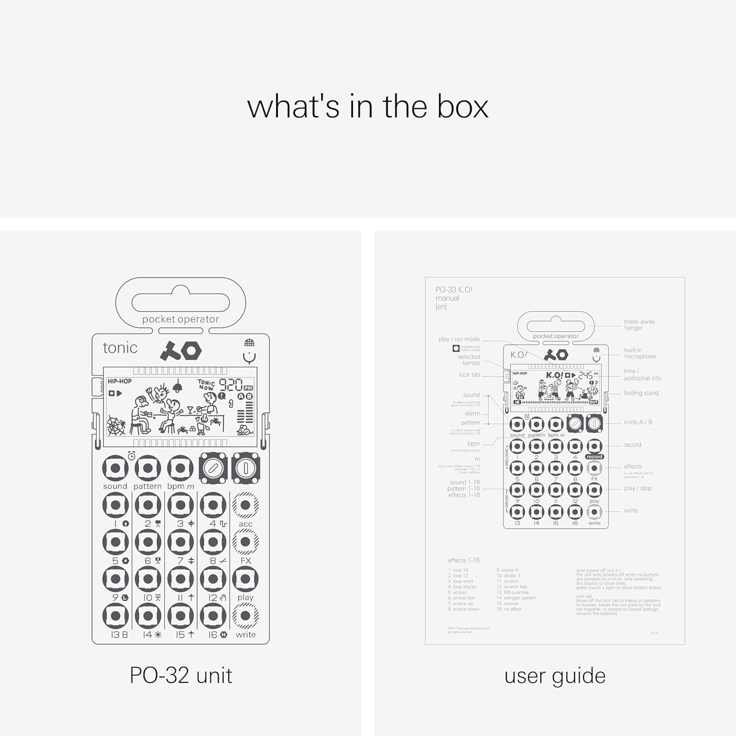 teenage engineering pocket operator PO-32 tonic, drum and percussion synthesizer and sequencer, unlimited sounds with microtonic through data transfer - Image 10