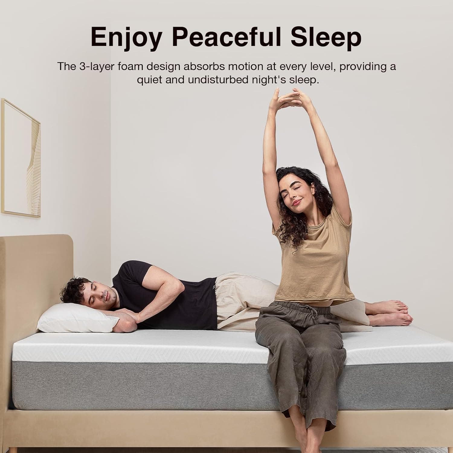 Novilla King Size Mattress, 12 Inch Gel Memory Foam King Mattress for Cool Night & Pressure Relief, Medium Plush Feel with Motion Isolating, Bliss Grey King 12 Inch - Image 7