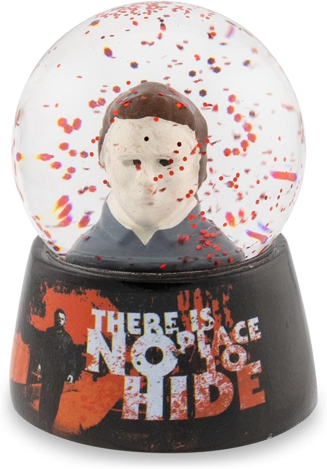 Halloween Michael Myers No Place to Hide Mini Snow Globe with Swirling Glitter Display | Horror Movie Collectible Keepsake | 3 Inches Tall - Image 2