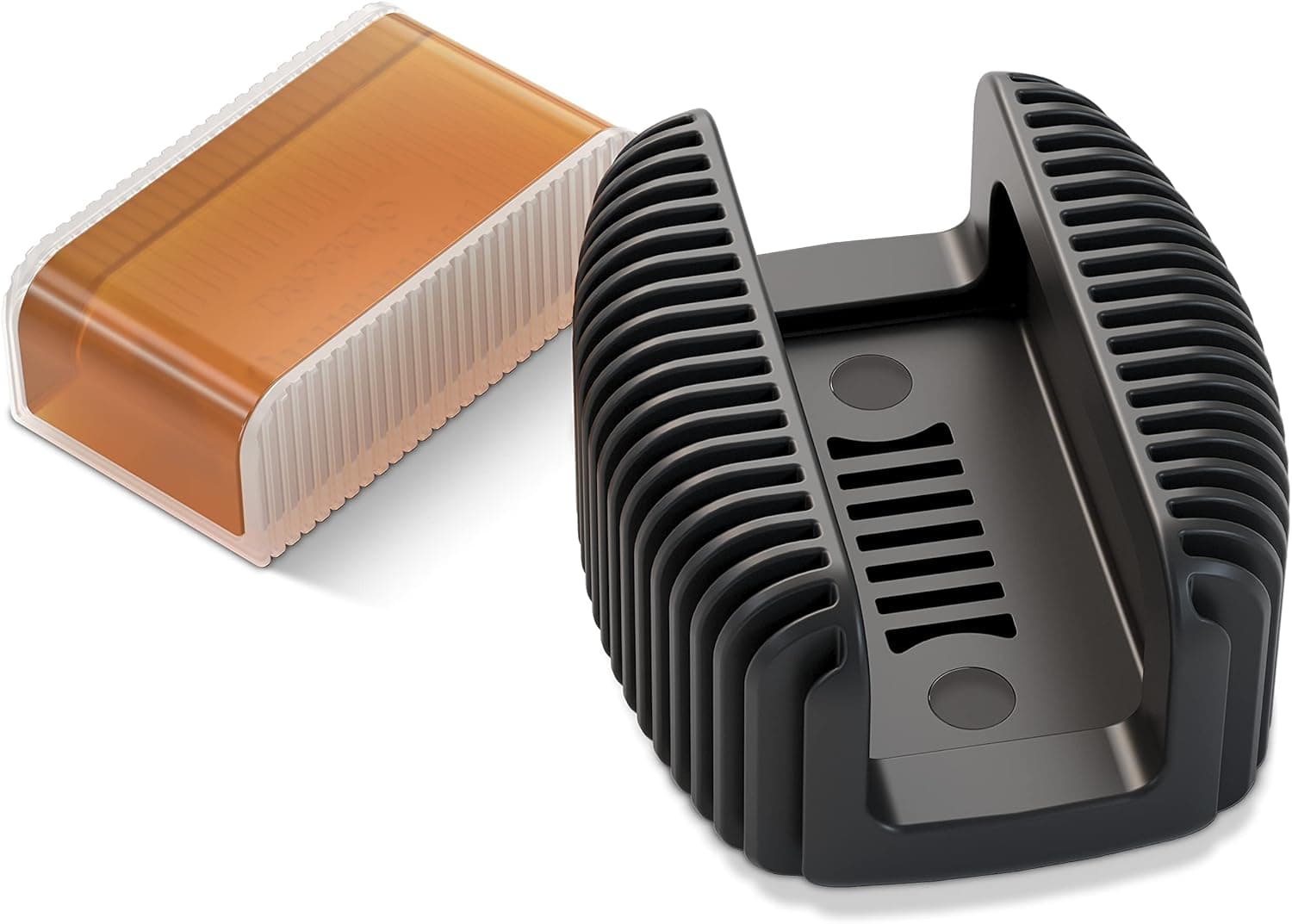 D'Addario Violin Rosin Guard with Light Rosin - Rosin for Violin, Cello, Viola, Double Bass - Shock Absorbent - Magnetic Attachment - Easy Grip - Dishwasher Safe Rosin & Guard 1-Pack Light - Image 2