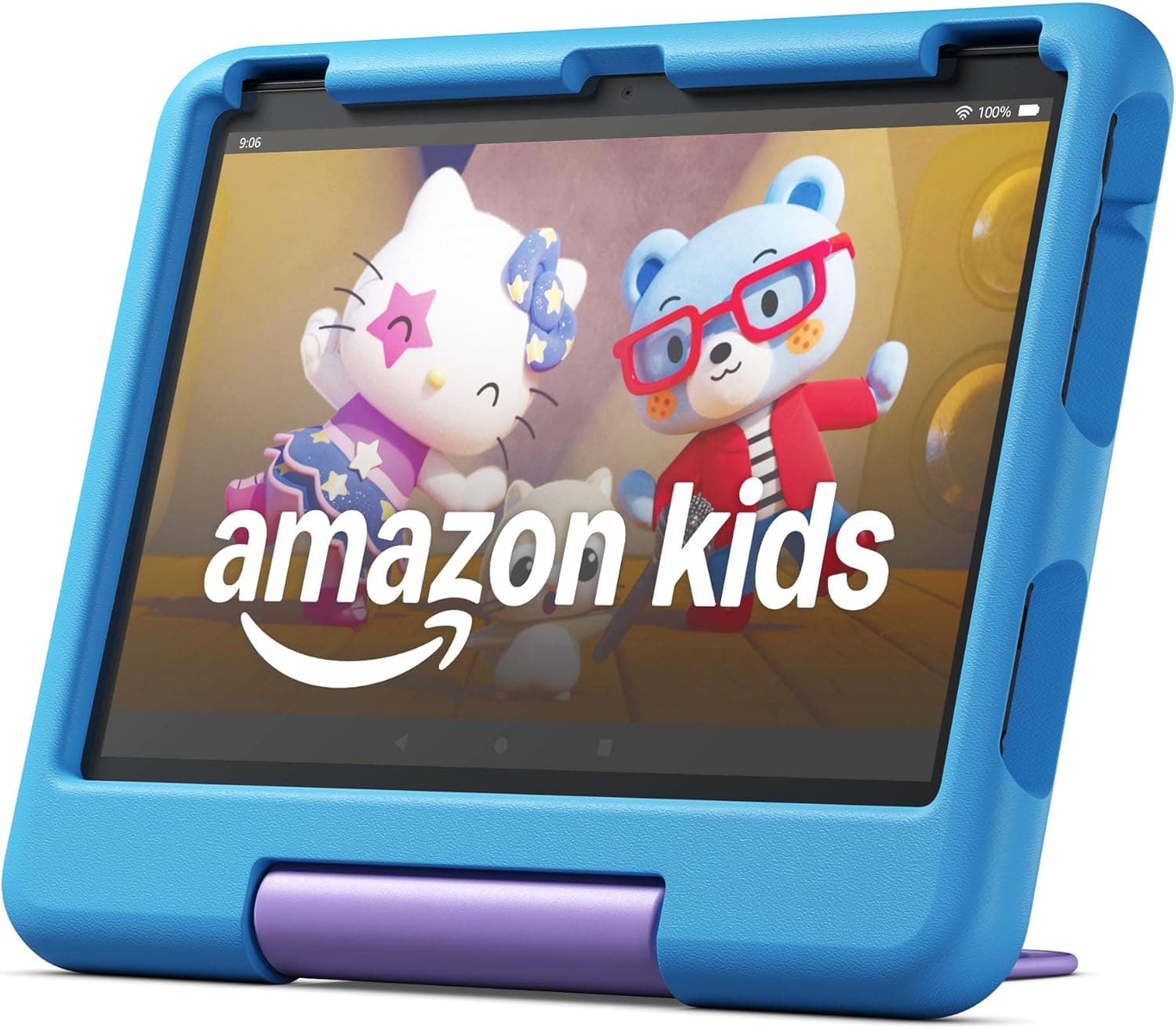 Amazon Fire HD 10 Kids tablet (newest model) ages 3-7 | Bright 10.1" HD screen with included ad-free and exclusive content, robust parental controls, 13-hr battery, 32 GB, Blue Blue Amazon Fire HD 10 Kids (Standalone) - Image 3
