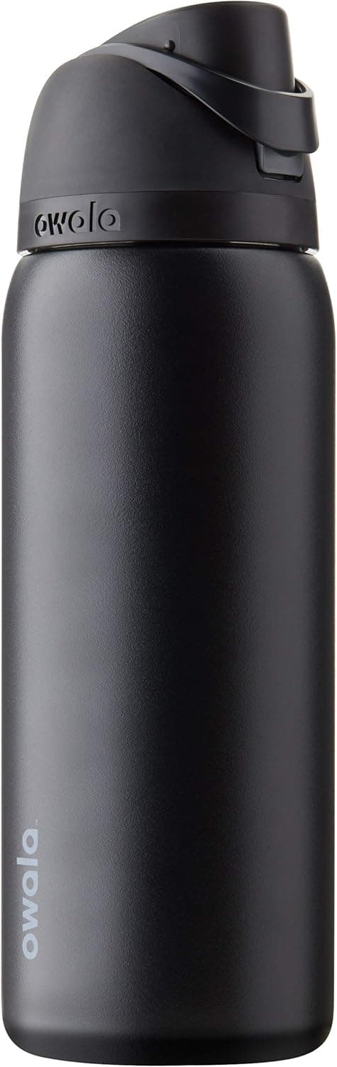Owala FreeSip Insulated Stainless Steel Water Bottle with Straw, BPA-Free Sports Water Bottle, Great for Travel, 32 Oz, Very, Very Dark Very, Very Dark 32 Ounces - Image 2