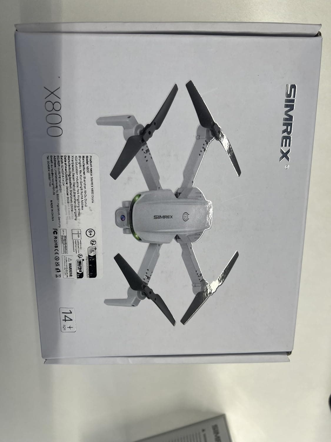 Drone SIMREX Con Cámara 1080P para Niños y Adultos, Quadcopter RC con Mantenimiento de Altura, Mini Drone con Inicio de Un Botón, Vuelo por Waypoint, Modo Sin Cabeza, Volteo 3D, 3 Velocidades, Drone Control Remoto para Principiantes Gris - Image 12