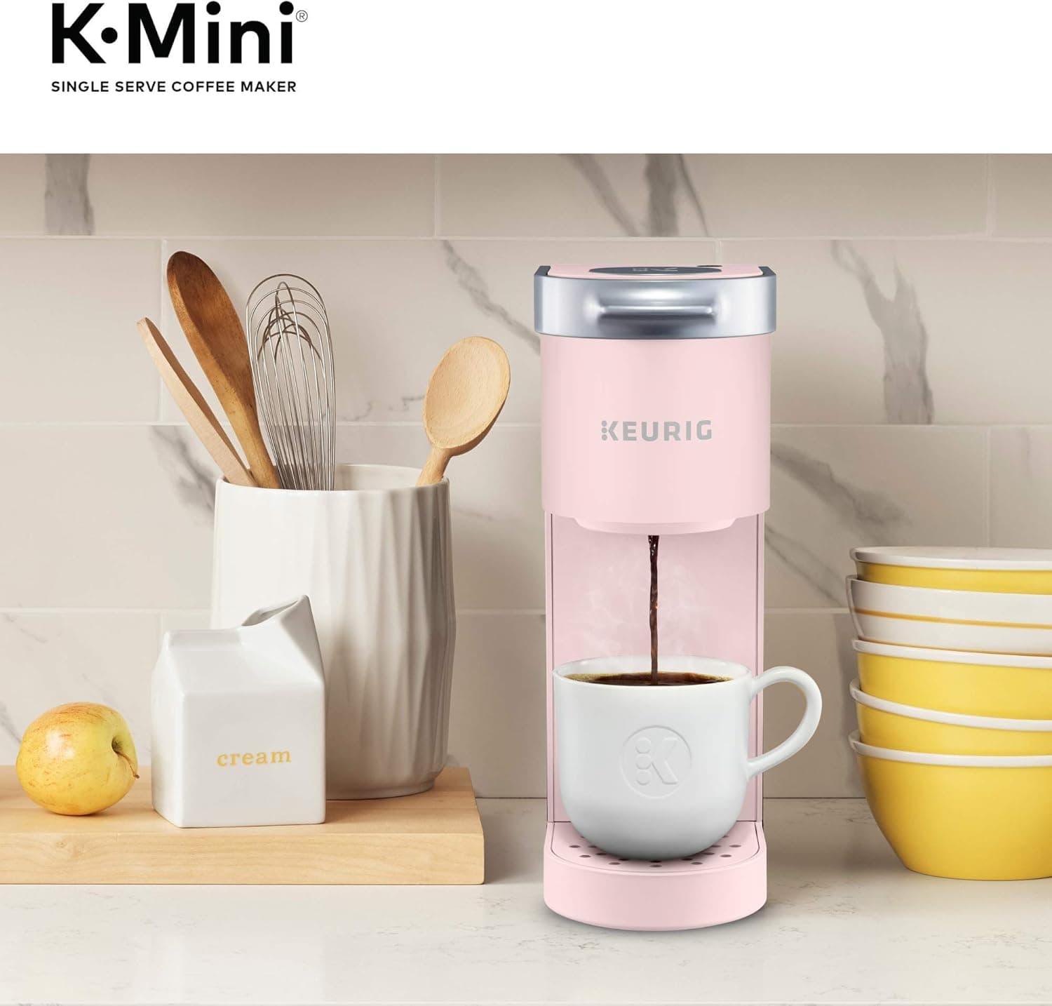 Keurig K-Mini Single Serve K-Cup Pod Coffee Maker, 6 to 12oz Brew size, with Cord Storage, Perfect for Small Spaces, Dusty Rose - Image 12