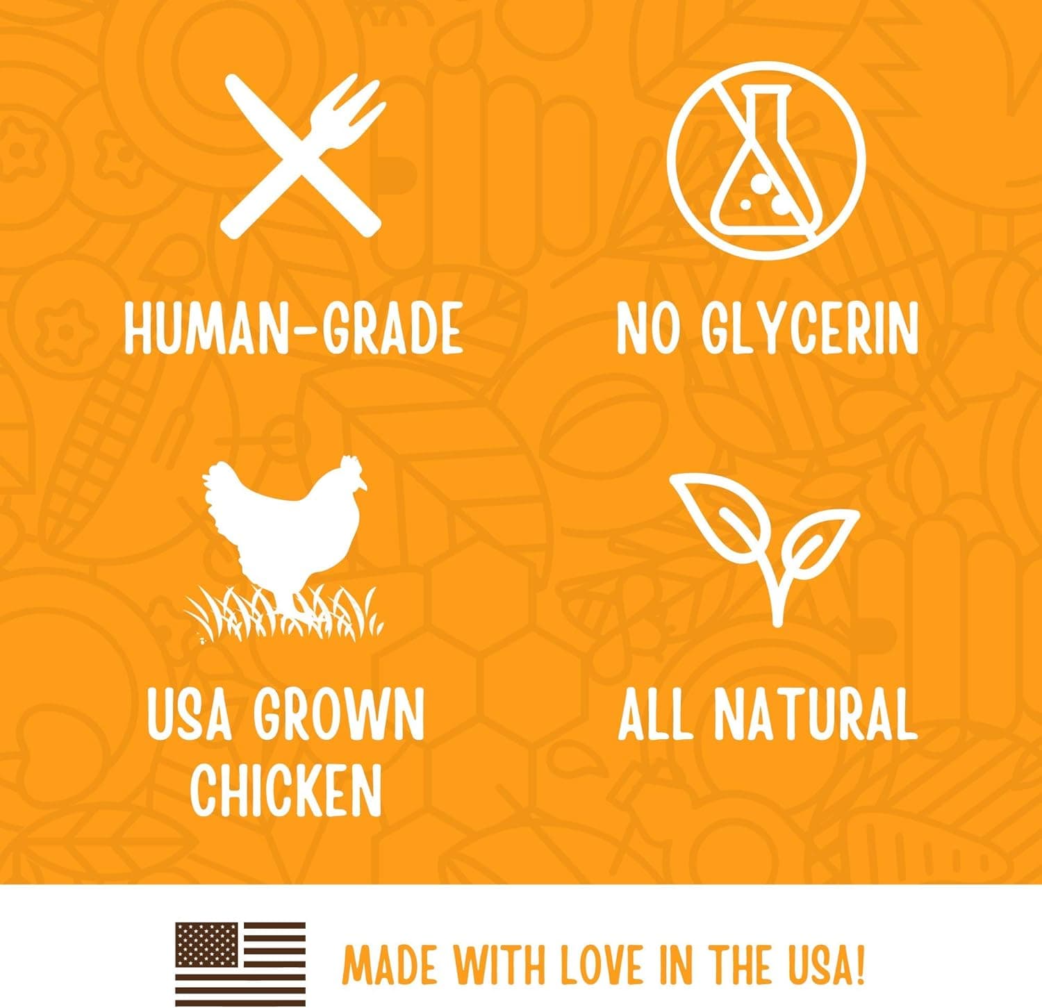 Full Moon Chicken Jerky Healthy All Natural Dog Treats Human Grade Made in USA Grain Free, 1.5 Pound (Pack of 1) Chicken 1.5 Pound (Pack of 1) - Image 6