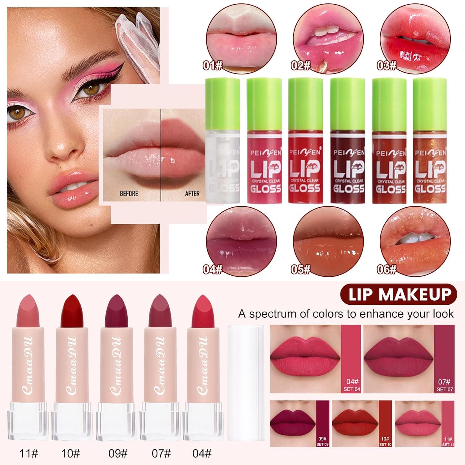 All in One Makeup Kit, Makeup Kit for Women Full Kit, Make Up Gift Set for Women, Makeup Essential Bundle Includes Foundation Eyeshadow Palette Concealer Lipstick Eyeliner Mascara Cosmetic Brush Set - Image 7