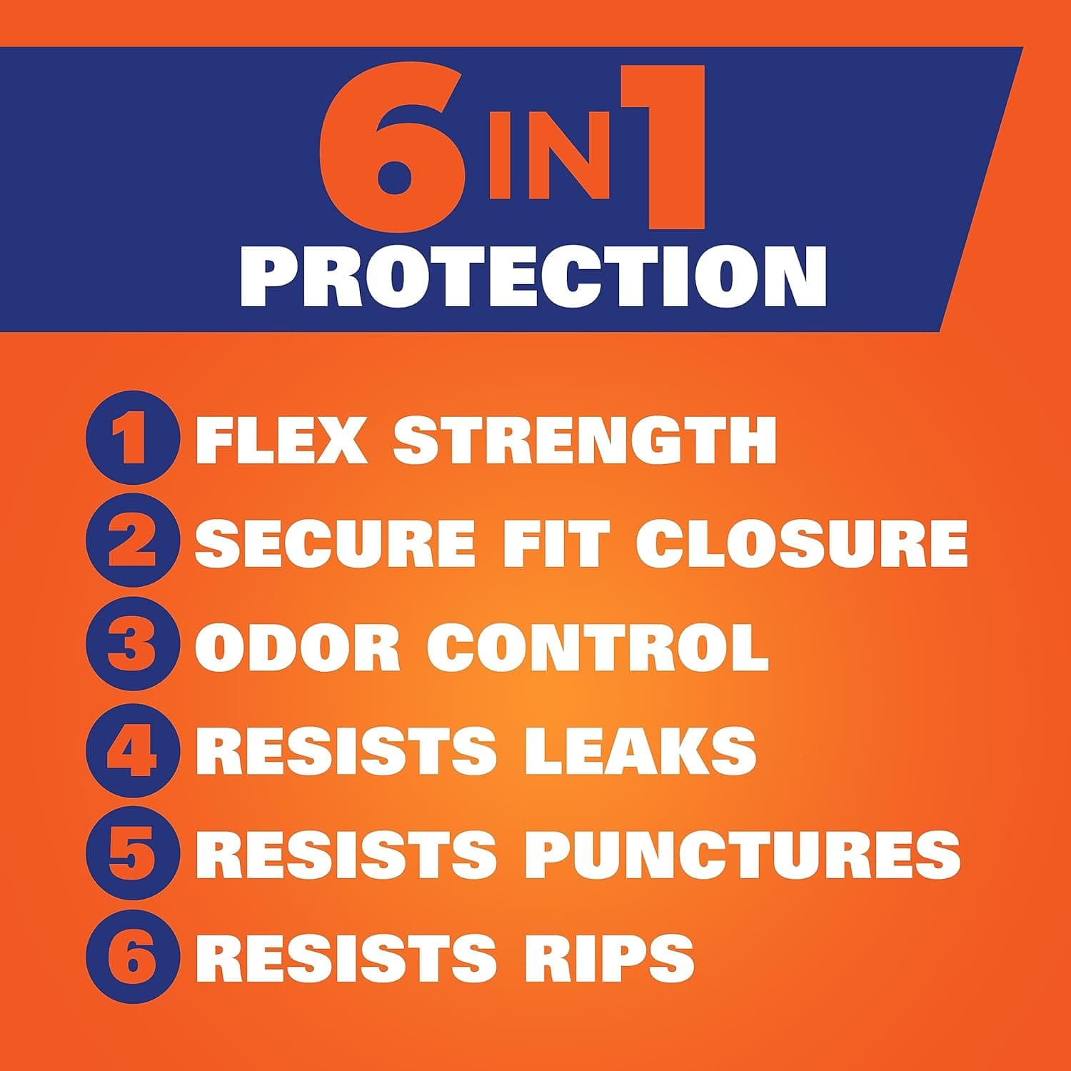 Hefty Ultra Strong 13 Gallon Trash Bags, Tall Kitchen Trash Bags 13 Gallon Size, Resist Leaks, Punctures, and Rips, Continuous Odor Control, White, Fabuloso Scent, 80 Bags 80 Count (Pack of 1) Fabuloso - Image 4