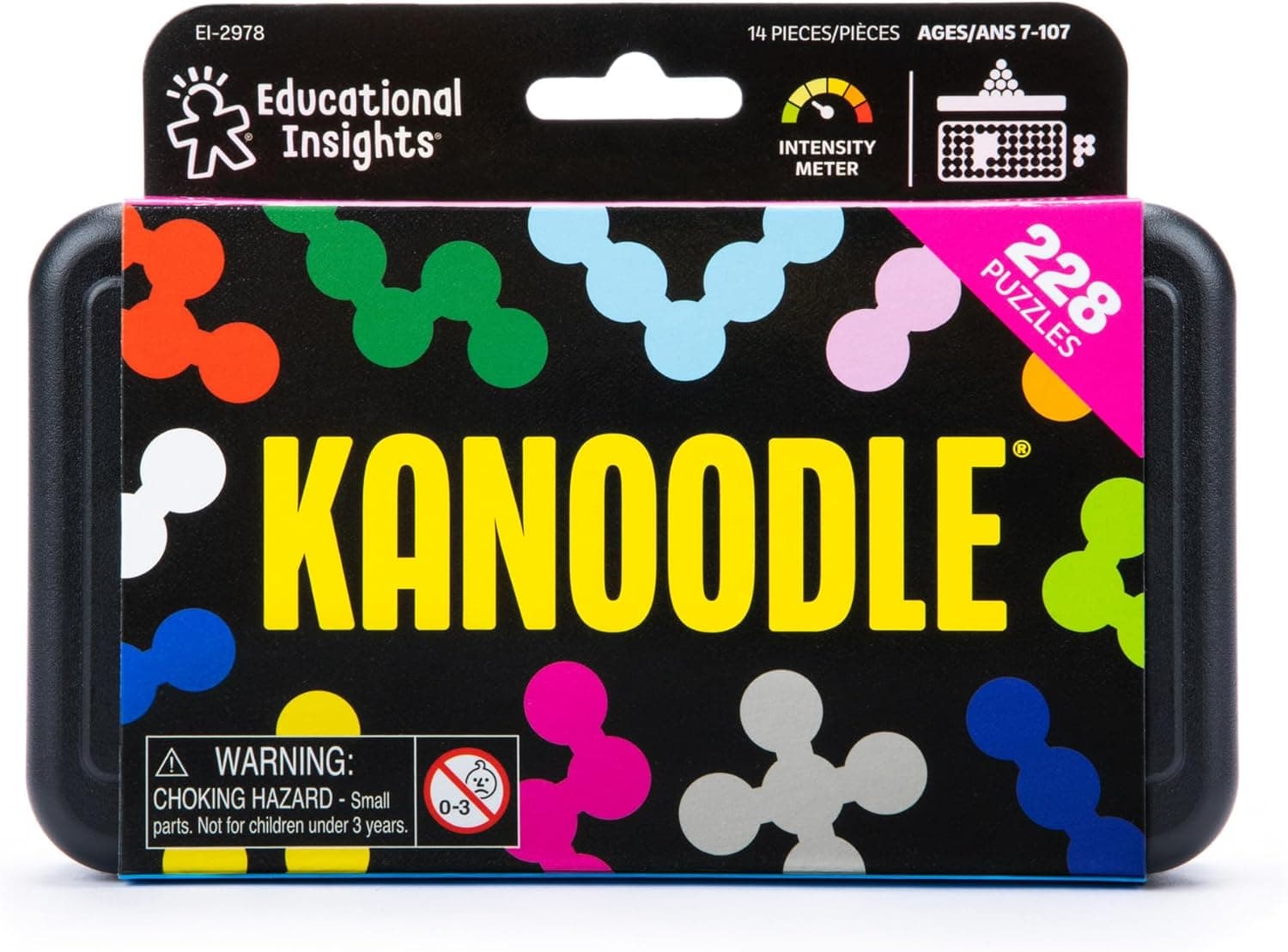 Educational Insights Kanoodle - Original 3D Brain Teaser Puzzle, Single Player Mind Challenge Toys, Handheld Travel Games, Challenging Logic Puzzles and Gifts for Kids, Teens & Adults Ages 7+ Medium - Image 3