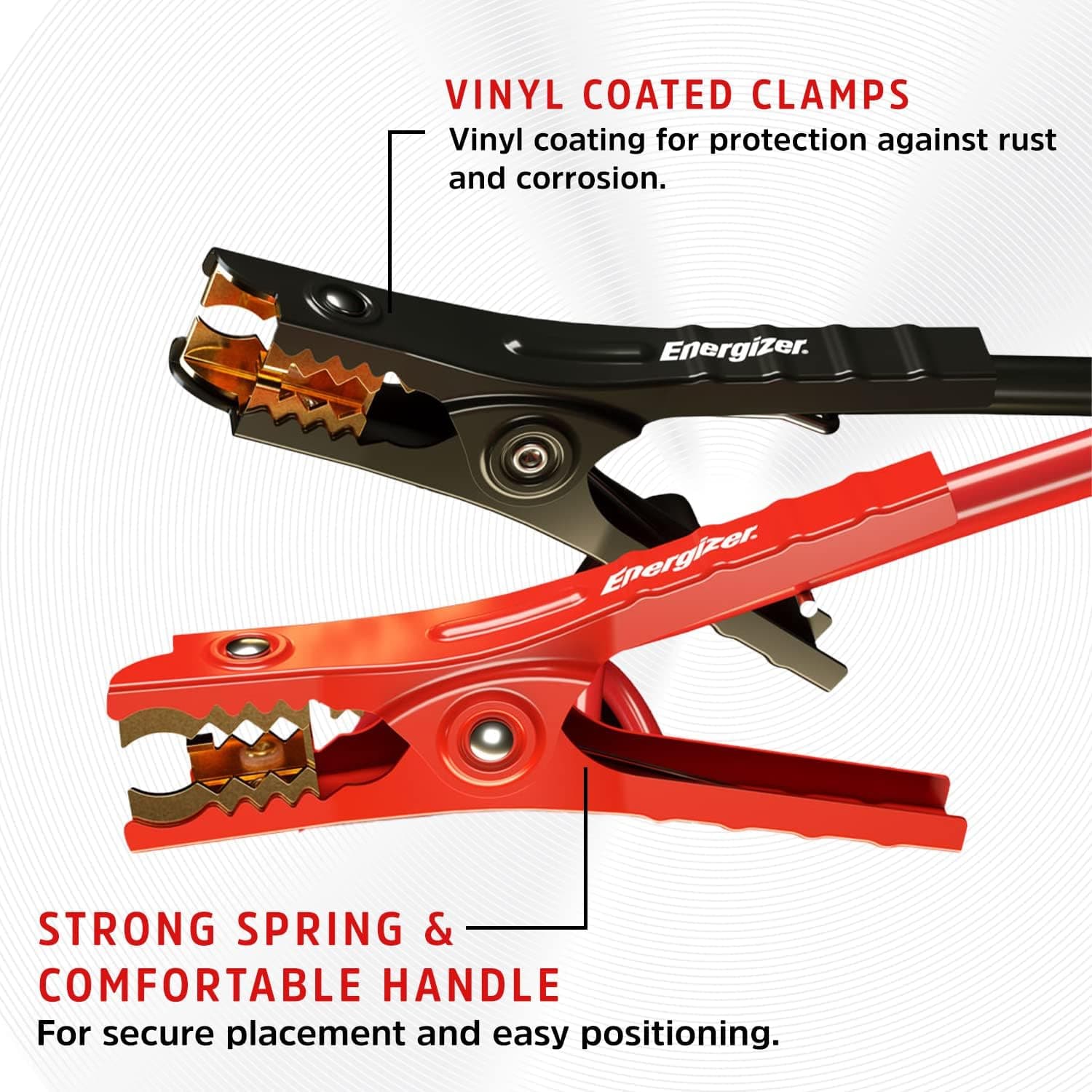 Cables de Arranque Energizer para Batería de Auto, Cables de Refuerzo Automotriz de Alta Dureza para Arrancar Baterías Muertas o Débiles con Bolsa de Transporte Incluida (16 Pies (6-Gauge)) - Image 2