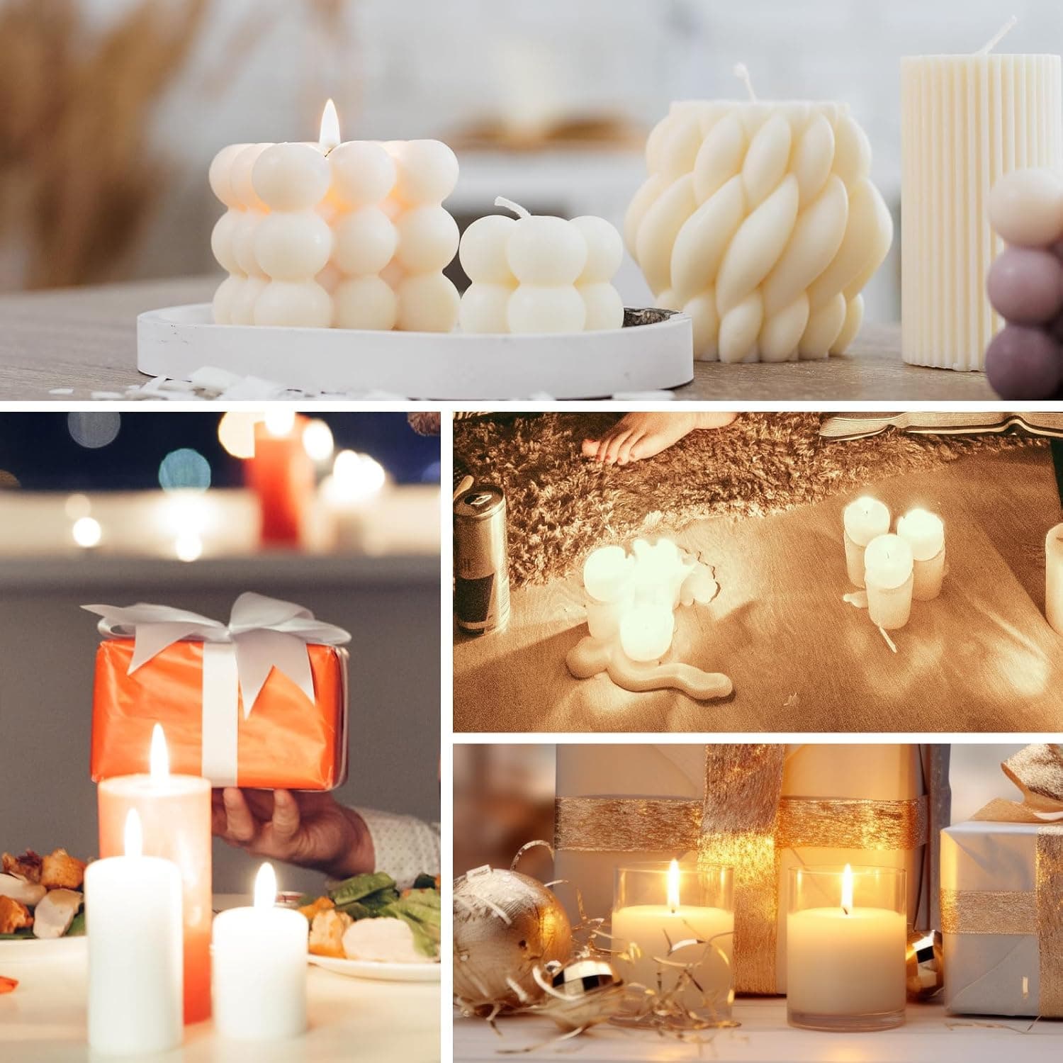 SACATR 5LB Soy Wax para sa Paggawa ng Kandila, 100% Soy Wax - Natural na Wax ng Kandila - Walang additives at Purong, Premium na Kalidad na Wax para sa Paggawa ng Kandila - Image 6