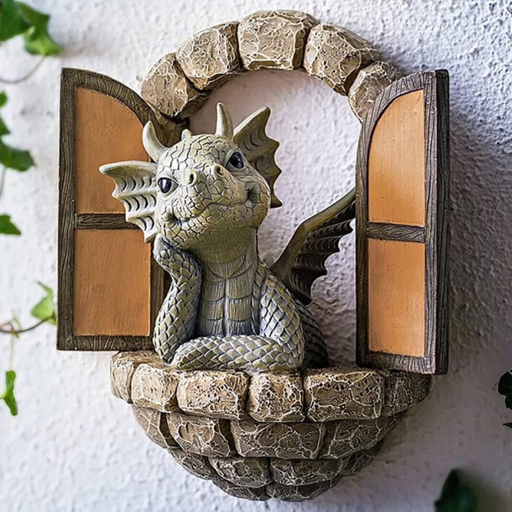 Holibanna 3D Dragon Wall Art Decor Hanging Dinosaurs Sculpture Wall Mounted Room Decor Home Wall Decorations for Kids Bedroom - Image 9