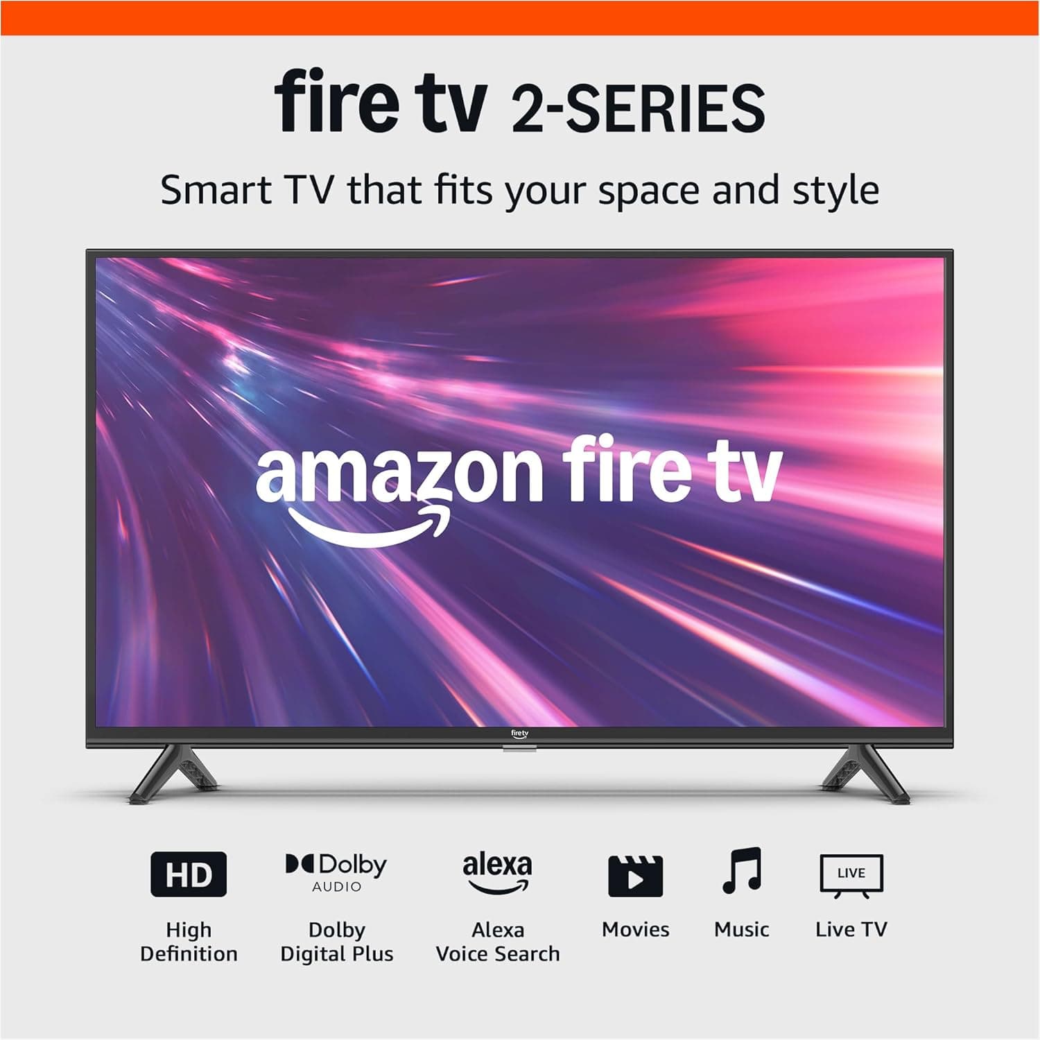Amazon Fire TV 32" 2-Series, HD smart TV with Fire TV Alexa Voice Remote, stream live TV without cable 32-inch TV only - Image 2
