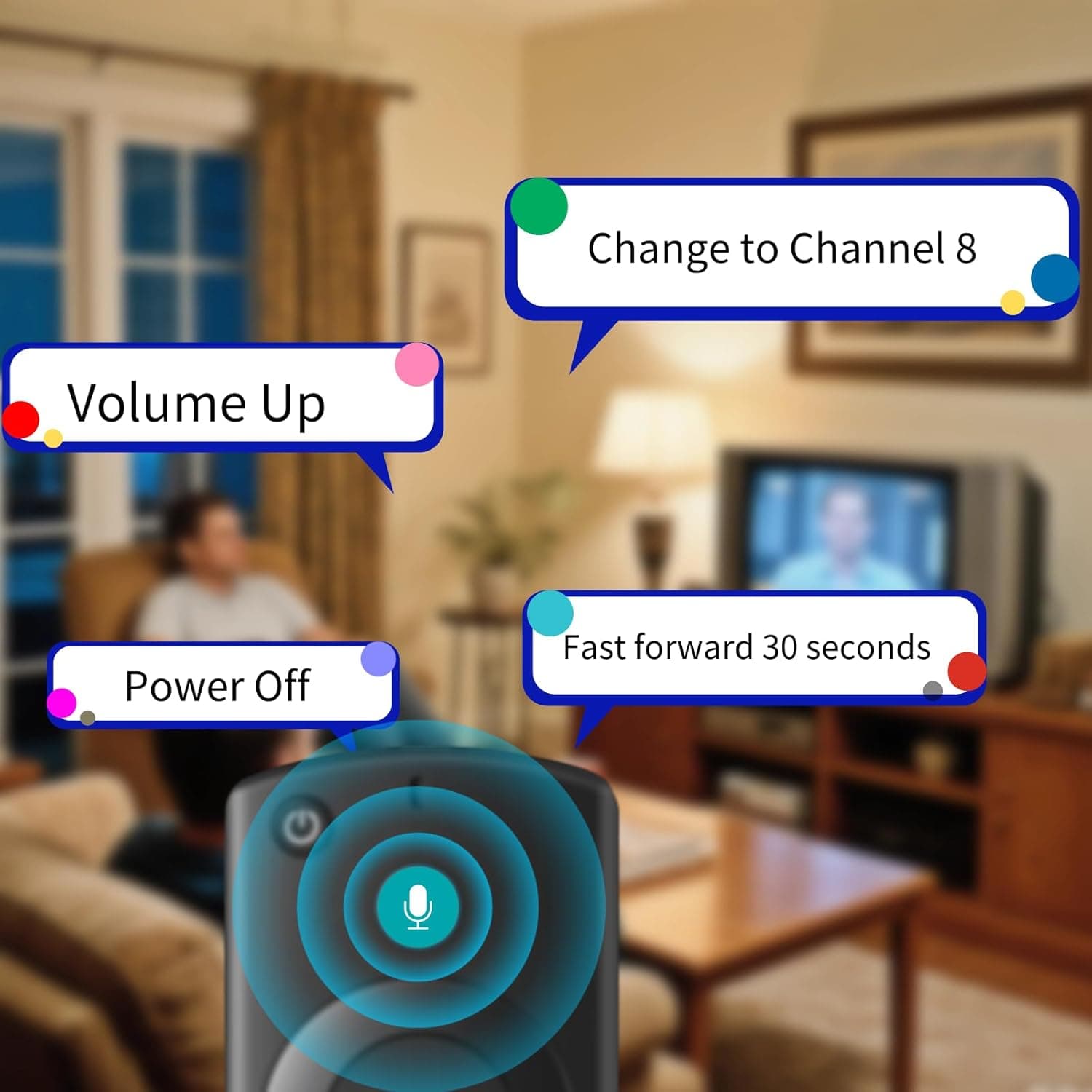 Replacement Remote for All Fire Series, TV Stick (HD, 4K, 4K Max, Lite), TV Cube and Omni, Insignia, Toshiba, Smart TVs, with Voice Control - Image 4