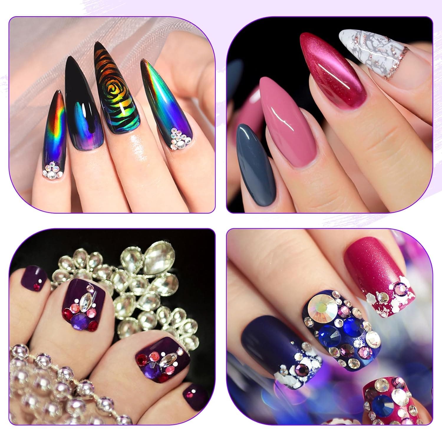 AORAEM Nail Lamp LED Nail Manicure Dryer Curing Light with Black Gooseneck and Clamp for Gel Nails - Image 8