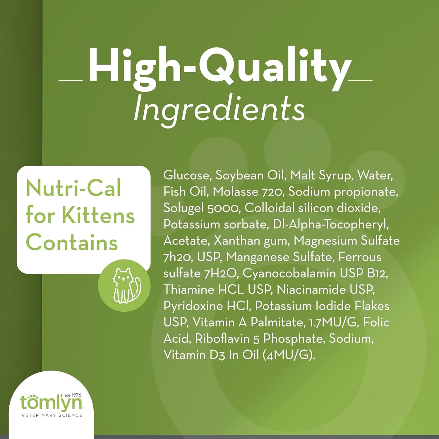 Tomlyn High Calorie Nutritional Gel for Kittens (Nutri-Cal) 4.25 oz Kitten 4.25 Ounce - Image 5