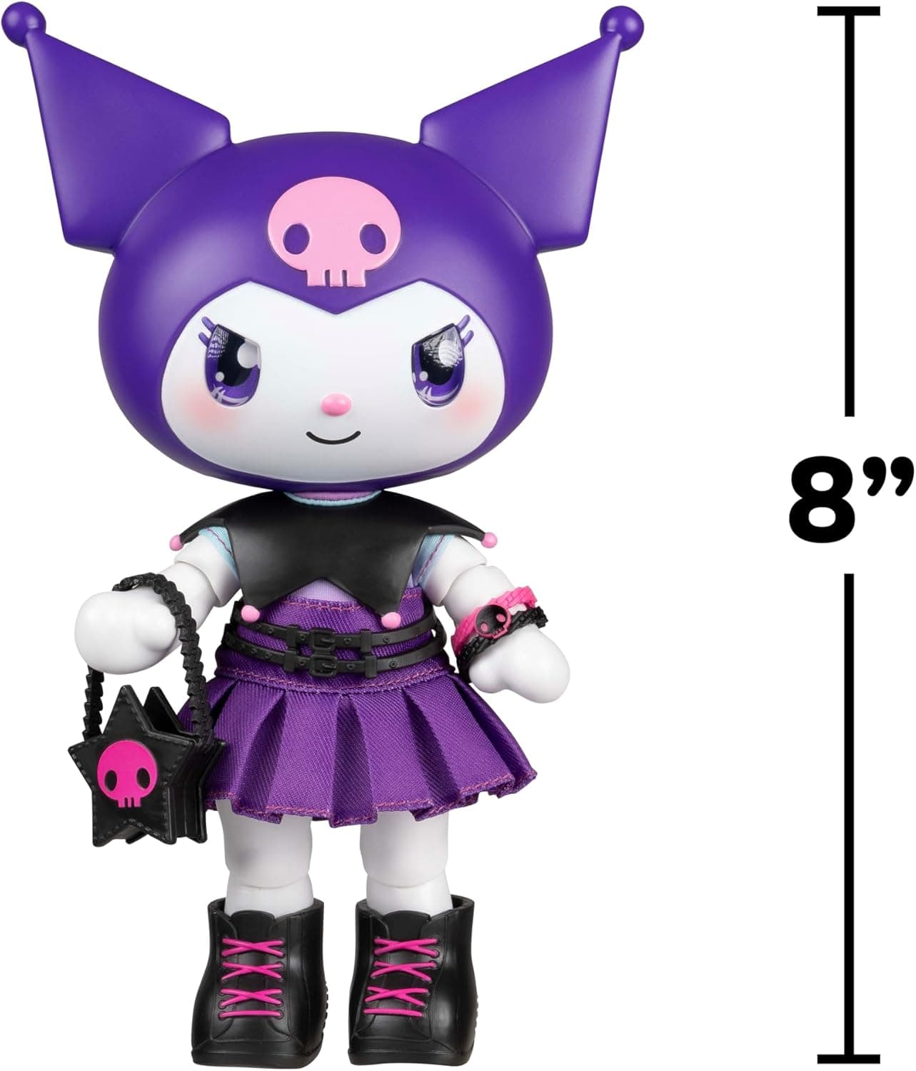 Hello Kitty® and Friends Premier 8-Inch Articulated Figure - Classic Kuromi™ Series 1 Poseable Doll - Officially Licensed Sanrio Product - Ages 6+ - Image 5