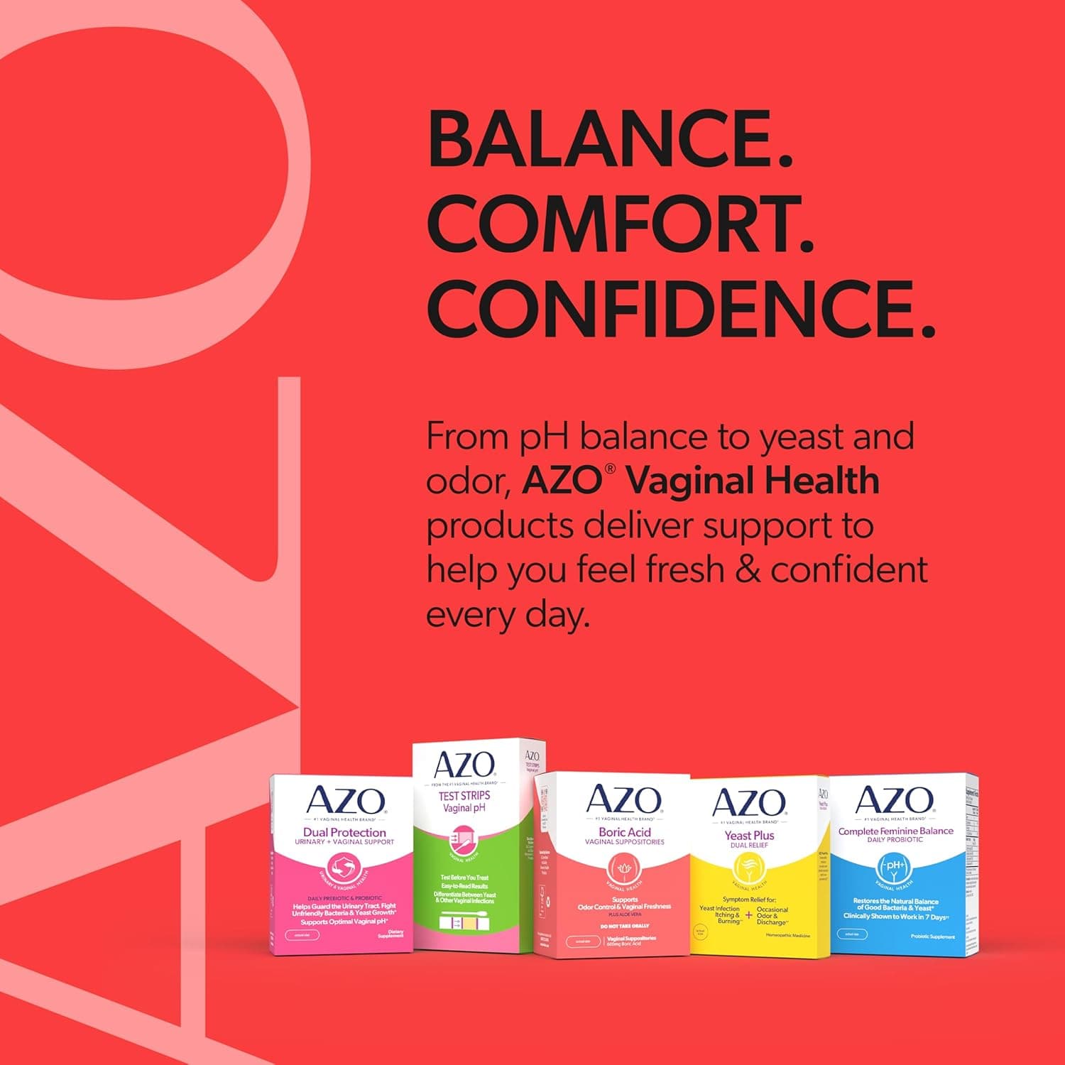 AZO® Boric Acid Vaginal Suppositories, Helps Support Odor Control and Intimate Health with Clinically Studied Boric Acid, Non-GMO, 30 Count 30 Count (Pack of 1) 1 Month Supply - Image 10
