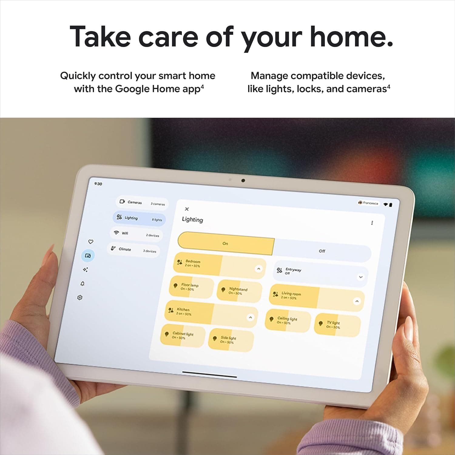 Google Pixel Tablet - Android Tablet with 11-Inch Screen and Extra-Long Battery Life - Porcelain - 8 GB RAM - 128 GB Porcelain 128 GB Pixel Tablet - Image 7