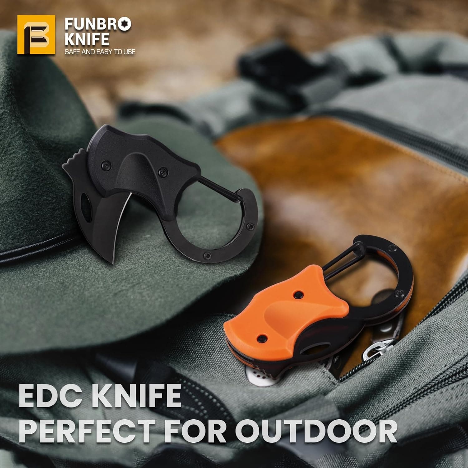 Small Pocket Knife Gift for Men, Keychain Box Cutter with 1.34inch Blade, Mini Folding Knives EDC Gadgets for Everyday Carry, Stocking Stuffers Gift for Adults Men Him Classic Black - Image 8