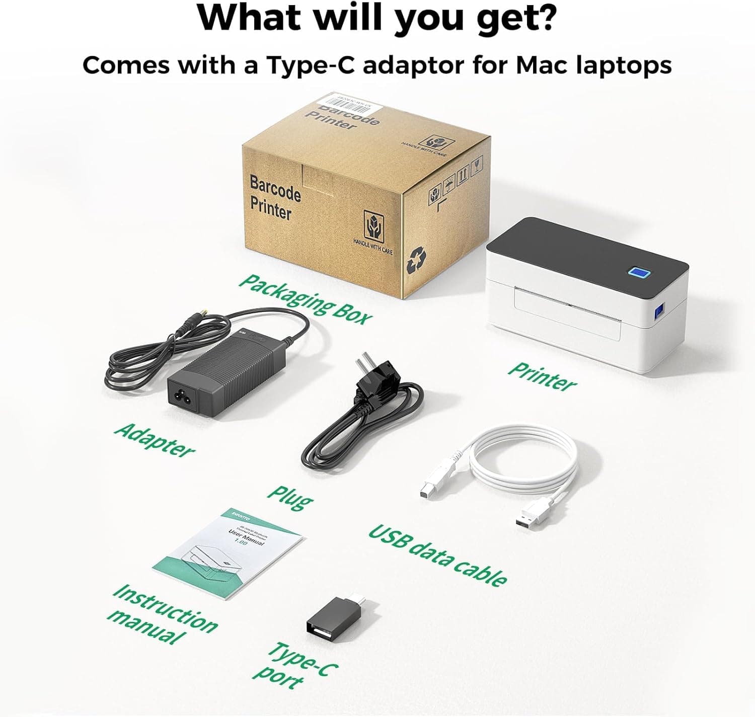 SVANTTO Bluetooth Thermal Shipping Label Printer 4x6, Compatible with Windows/Mac/Android/iOS, High-Speed 4x6 Label Printer for USPS, UPS, Ebay, Etsy, Shopify, Poshmark, Inkless Printing - Image 8