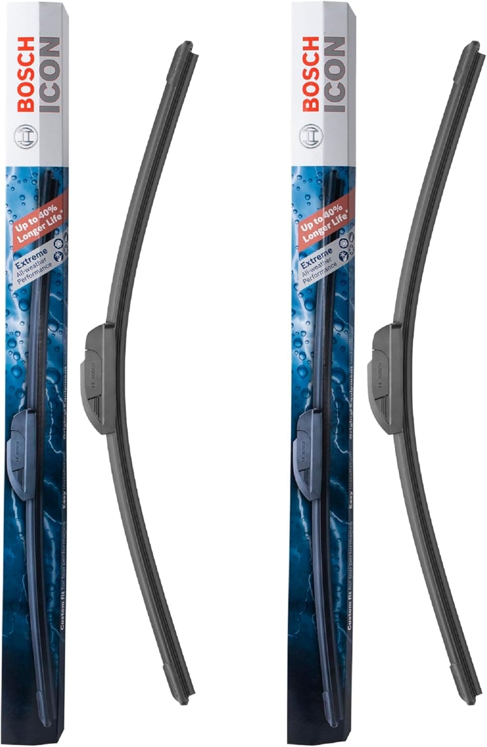 BOSCH 22A22B ICON Beam Wiper Blades - Driver and Passenger Side - Set of 2 Blades (22A & 22B) Front (22A & 22B) ICON Combo Pack (Front) - Image 4