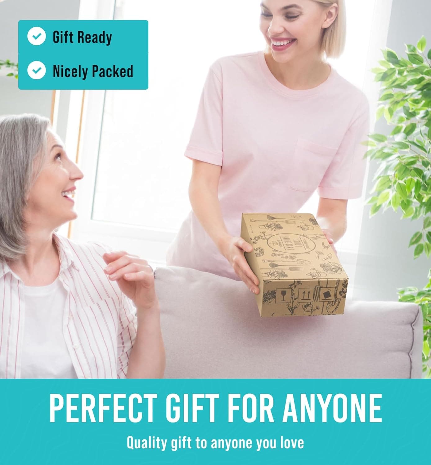 GROWIT Heavy Duty Gardening Tools - 22-Piece Gardening Gifts for Women, Men, Mom, Dad - Durable, Ergonomic Garden Tools Set Green - Image 7