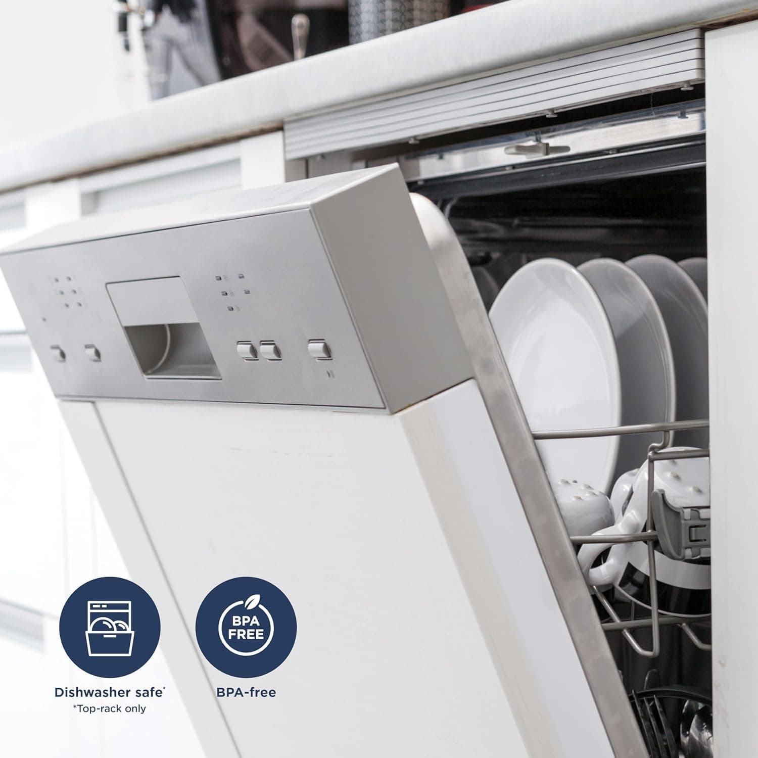 Ninja Kitchen System | Tazón de Procesador de Alimentos de 8 Tazas y Licuadora de 72 oz. Todo en Uno | Con (2) Tazas para Llevar de 16 oz. | Para Batidos, Triturar Hielo, Masa y Más | 1500 Vatios | Negro | BL770 Jarra + Tazón + (2) Tazas de 16 oz. - Image 10