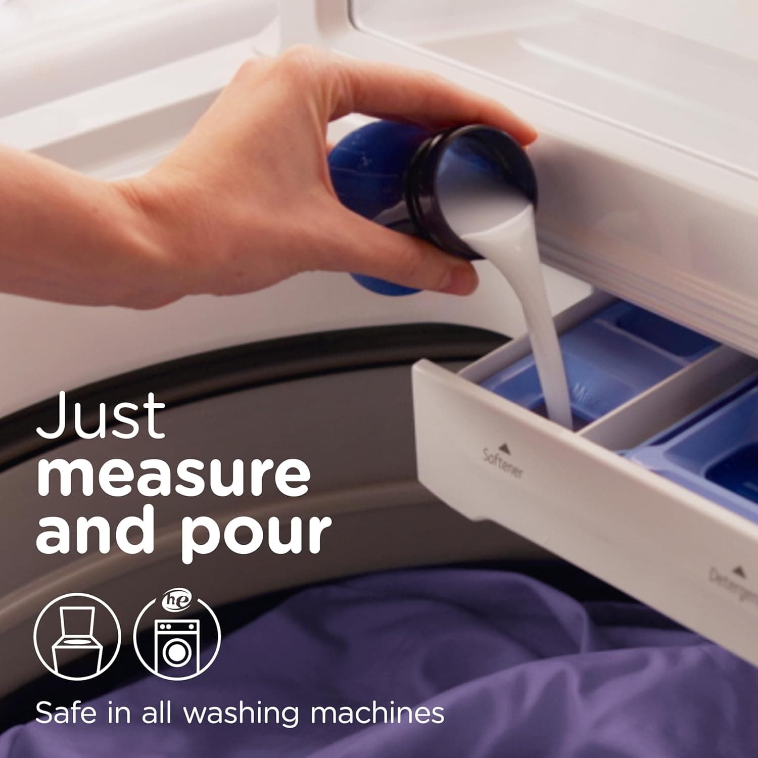 Downy Ultra Soft Fabric Softener Liquid, Calm, Lavender and Vanilla Bean, 26 fl oz, 39 Loads 26 Fl Oz (Pack of 1) Lavender & Vanilla Bean - Image 9